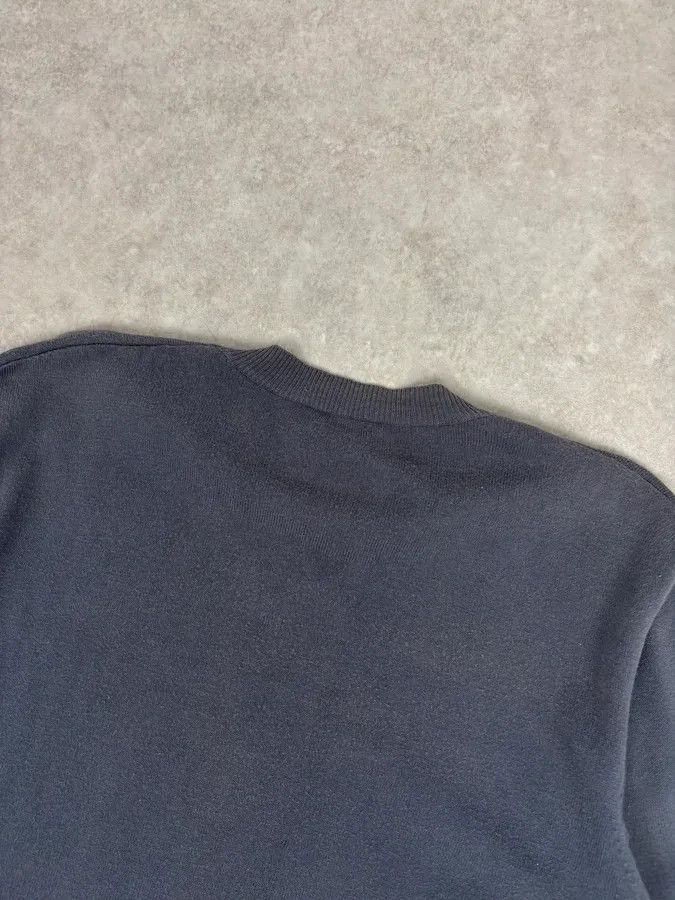 Dries Van Noten 1990s Dries Van Noten Blue Grey V-Neck Sweater Size US L / EU 52-54 / 3 - 6 Thumbnail