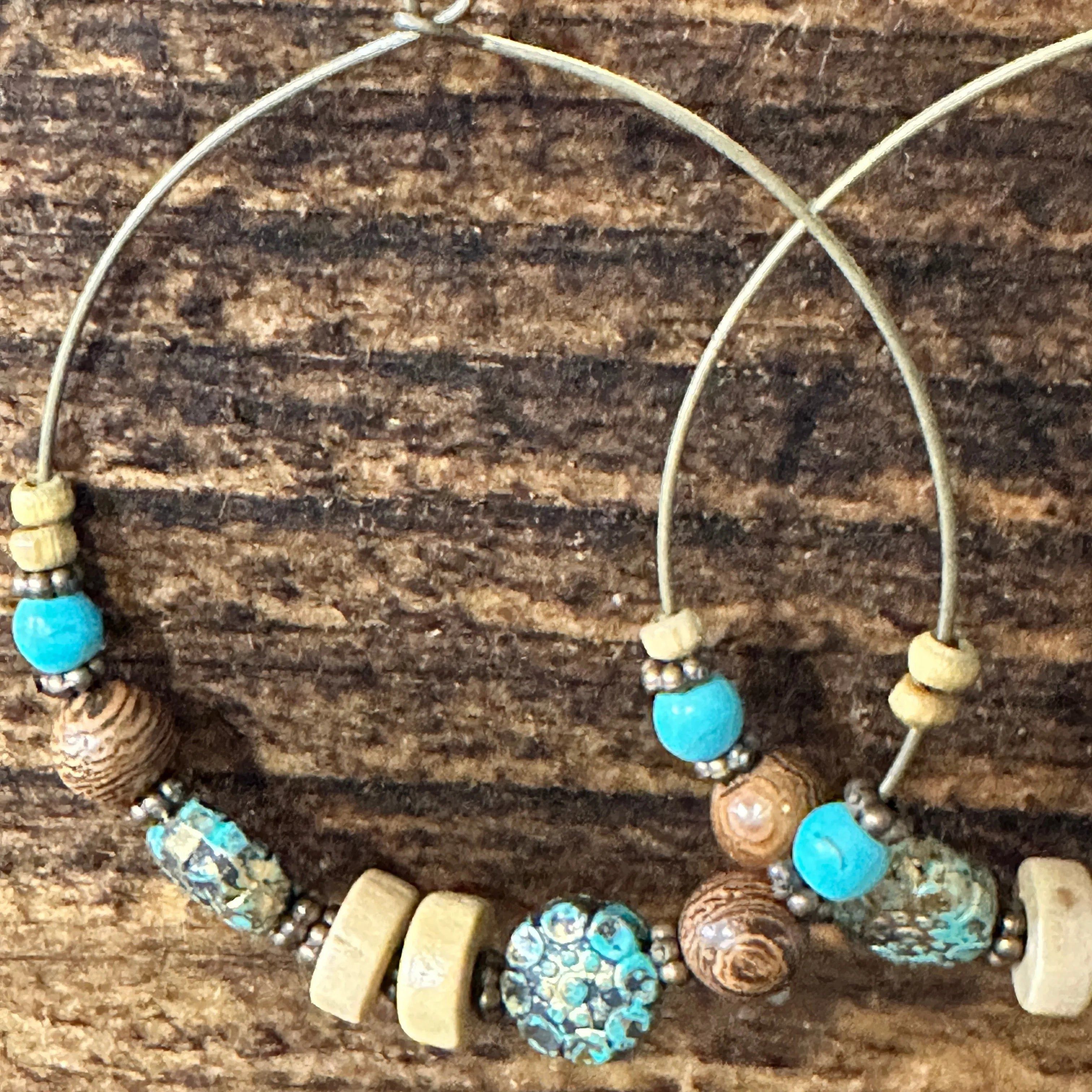 Other Handmade Western Hippie Copper Wire Colorful Wooden Beads Dr Size ONE SIZE - 4 Thumbnail