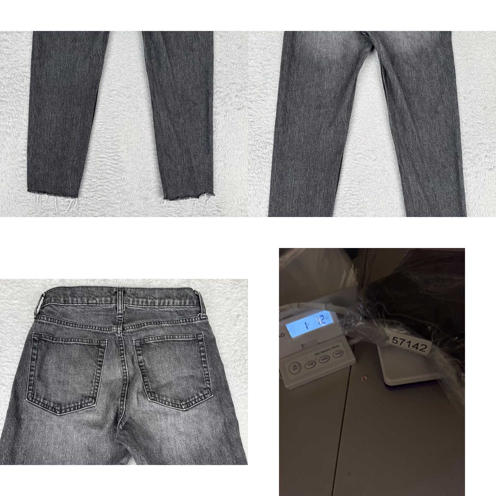 Gap VINTAGE Gap Cheeky Straight Jeans Womens 2 Charcoal Mid Rise Crop Stretch 24x26 Size 26" / US 2 / IT 38 - 10 Thumbnail