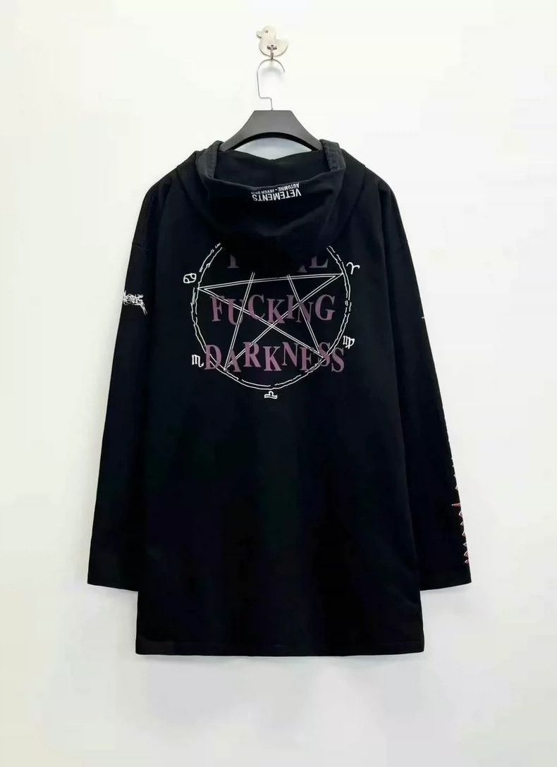 Vetements Vetements Trendy Long Hoodie with Pentagram and Vulgar Slo Size US L / EU 52-54 / 3 - 2 Thumbnail