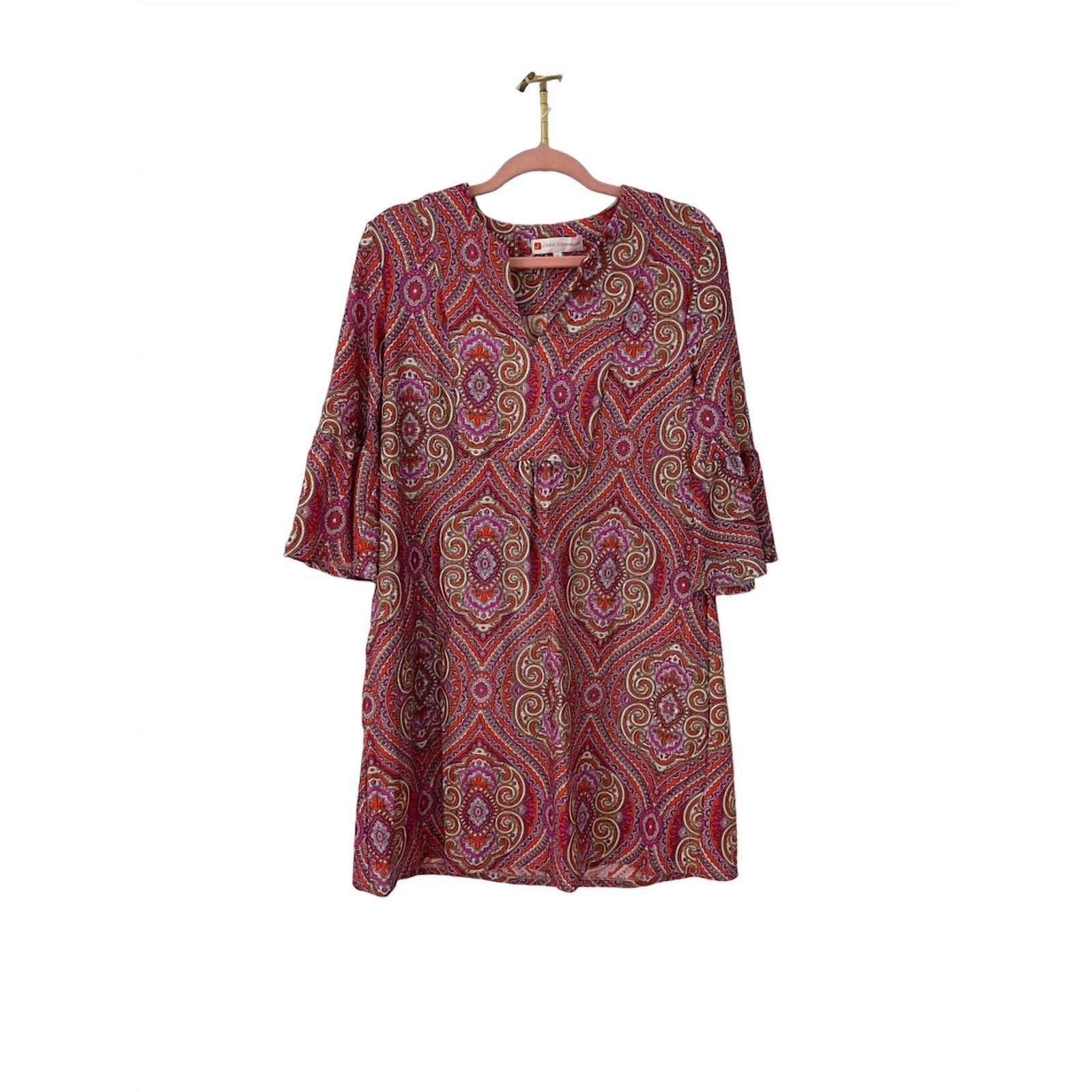 Designer JUDE CONNALLY Kerry Dress In Paisley Medallion Hot Pink | Grailed