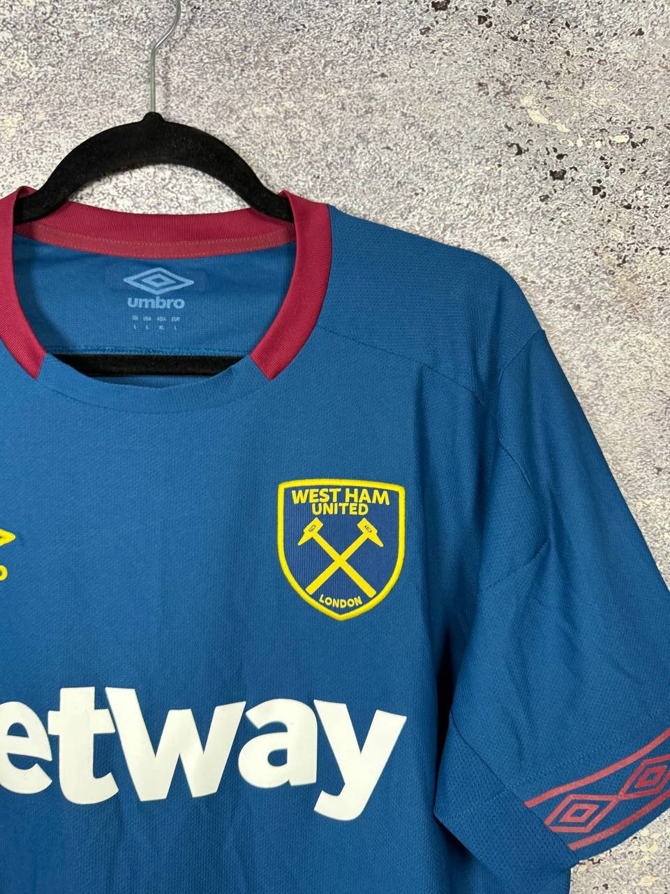 Umbro West Ham United 2018/19 Away Umbro Soccer Jersey Large Size US L / EU 52-54 / 3 - 8 Thumbnail