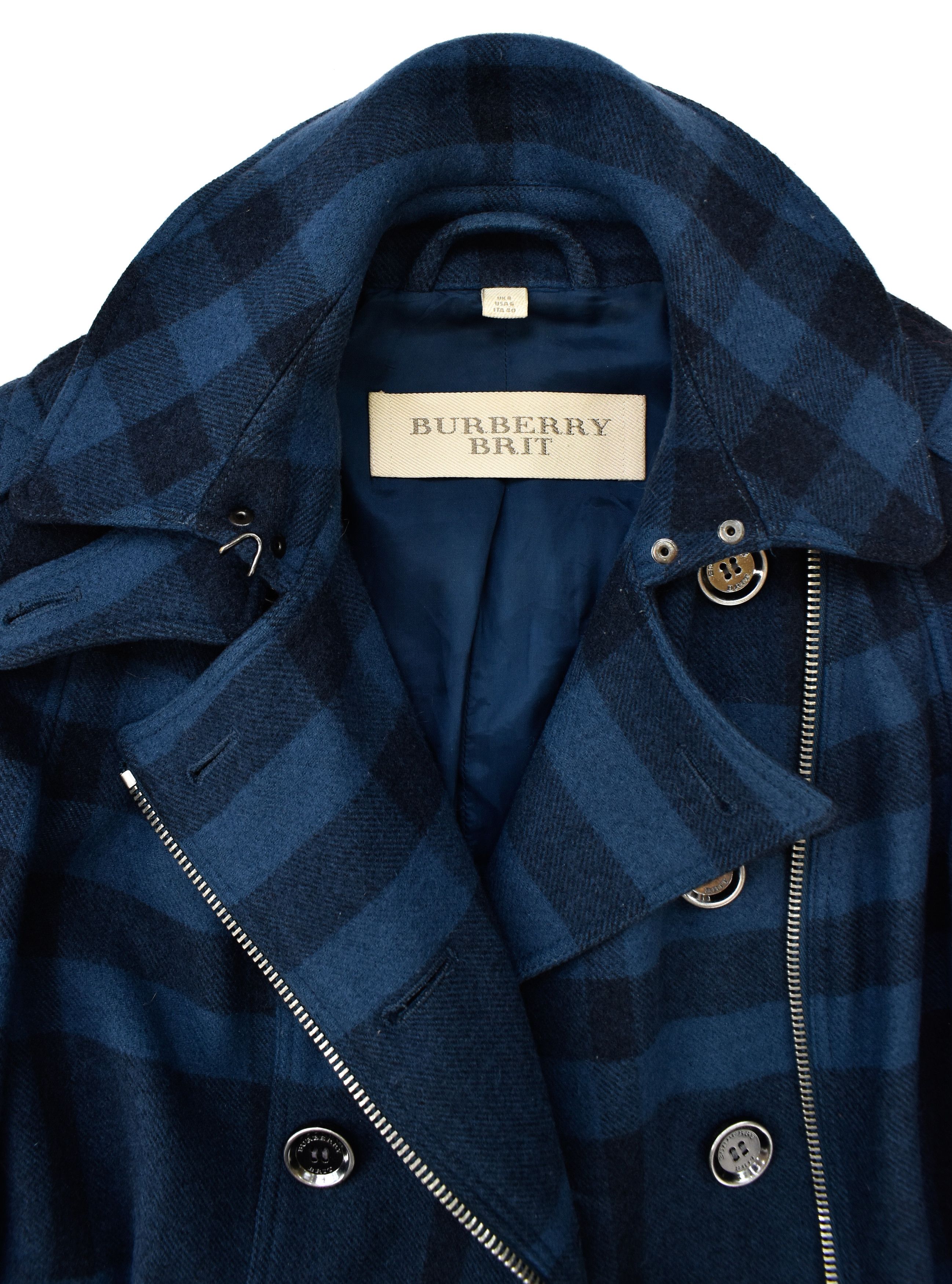 Burberry BURBERRY Brit Full Nova Check Wool Trench Coat Belted Jacket Size M / US 6-8 / IT 42-44 - 10 Thumbnail