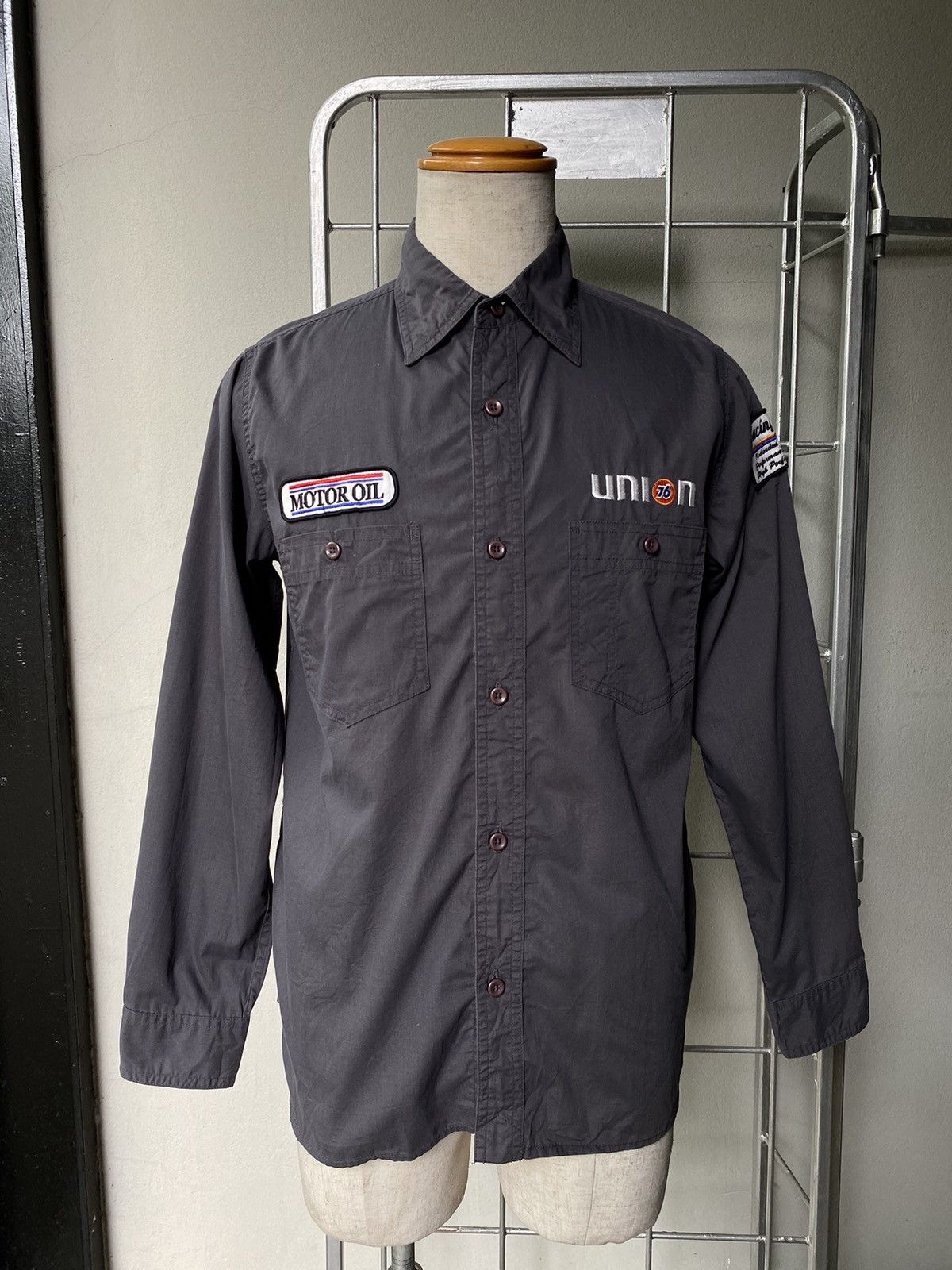 Vintage 76 Lubricants Grey Long-Sleeve Shirt Size US M / EU 48-50 / 2 - 3 Thumbnail