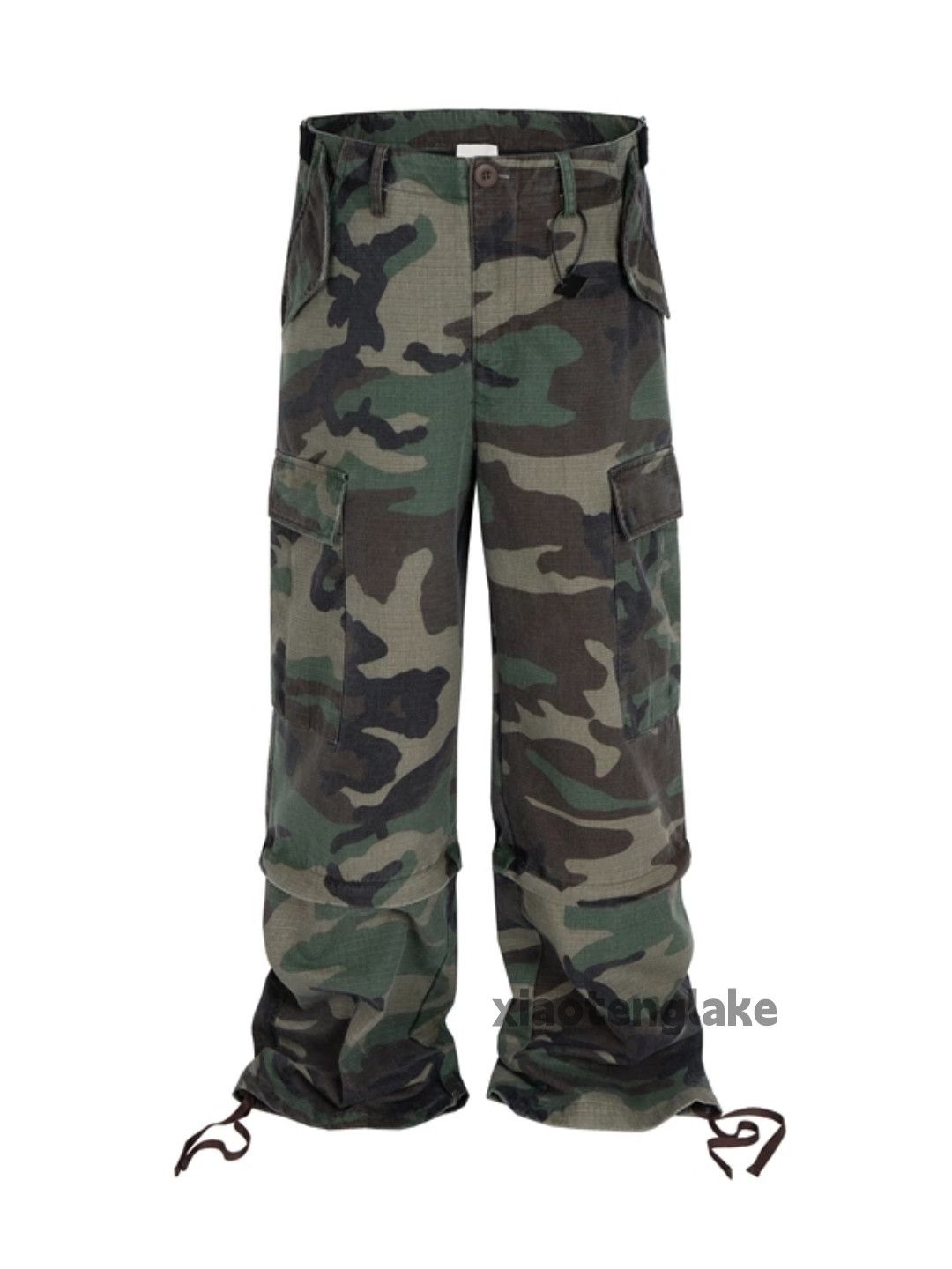 Designer × Japanese Brand × Vintage utility military outdoor loose baggy camo cargo pants Size US 30 / EU 46 - 2 Thumbnail