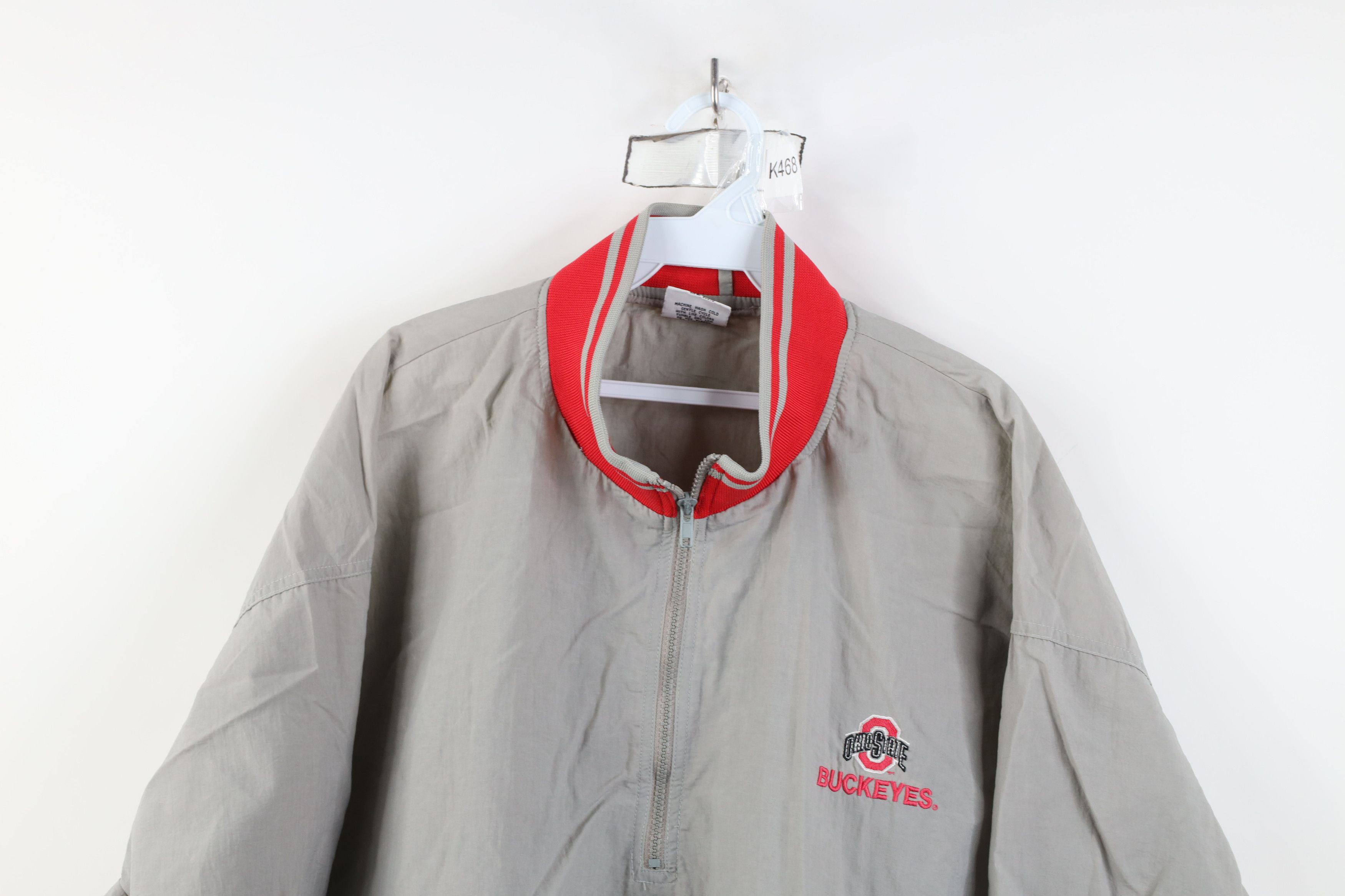 Vintage Vintage 90s Ohio State University Zip Windbreaker Jacket Size US XXL / EU 58 / 5 - 2 Thumbnail