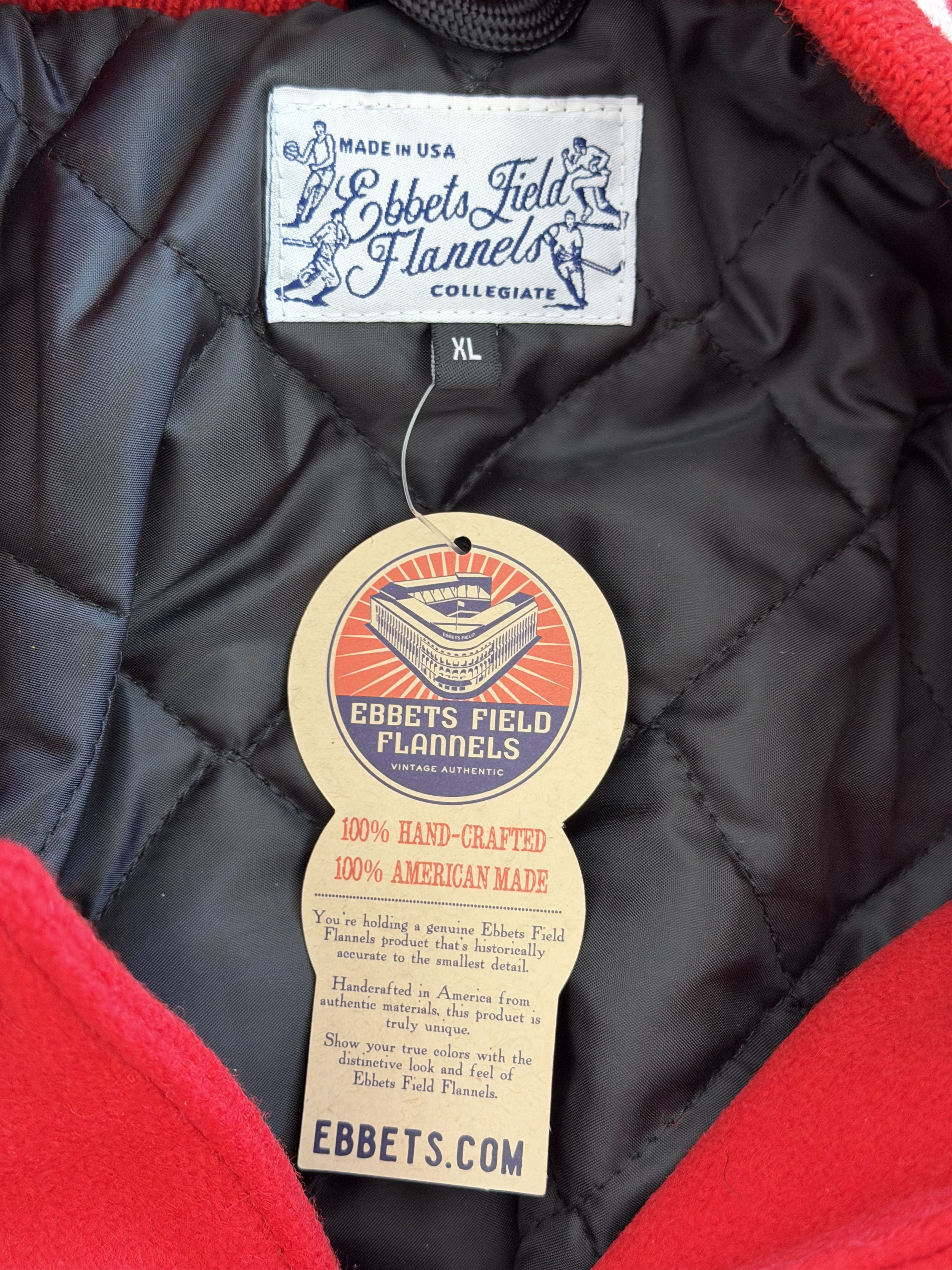 Ebbets Field Flannels Ebbets Field 1952 University of Wisconsin Varsity Jacket Size US XL / EU 56 / 4 - 7 Thumbnail