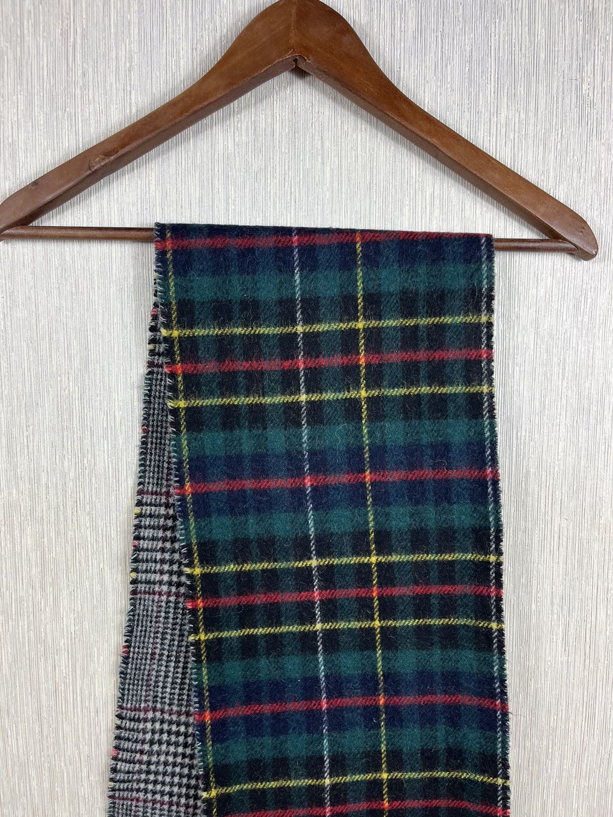 Polo Ralph Lauren × Ralph Lauren Polo Ralph Lauren Italian wool checked scarf muffler luxury Size ONE SIZE - 3 Thumbnail