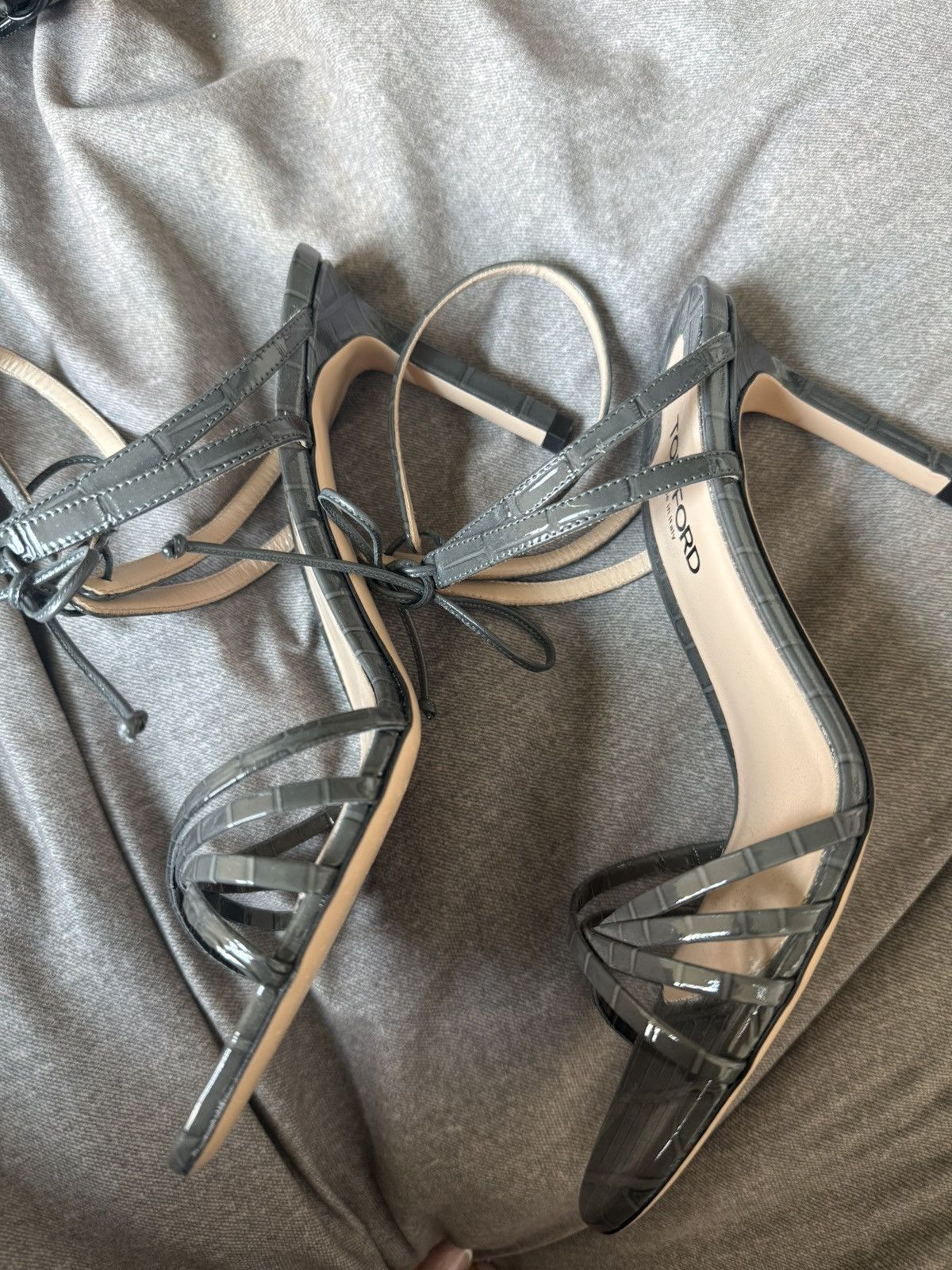 Tom Ford Grey Tom ford heels Size US 8.5 / IT 38.5 - 3 Thumbnail