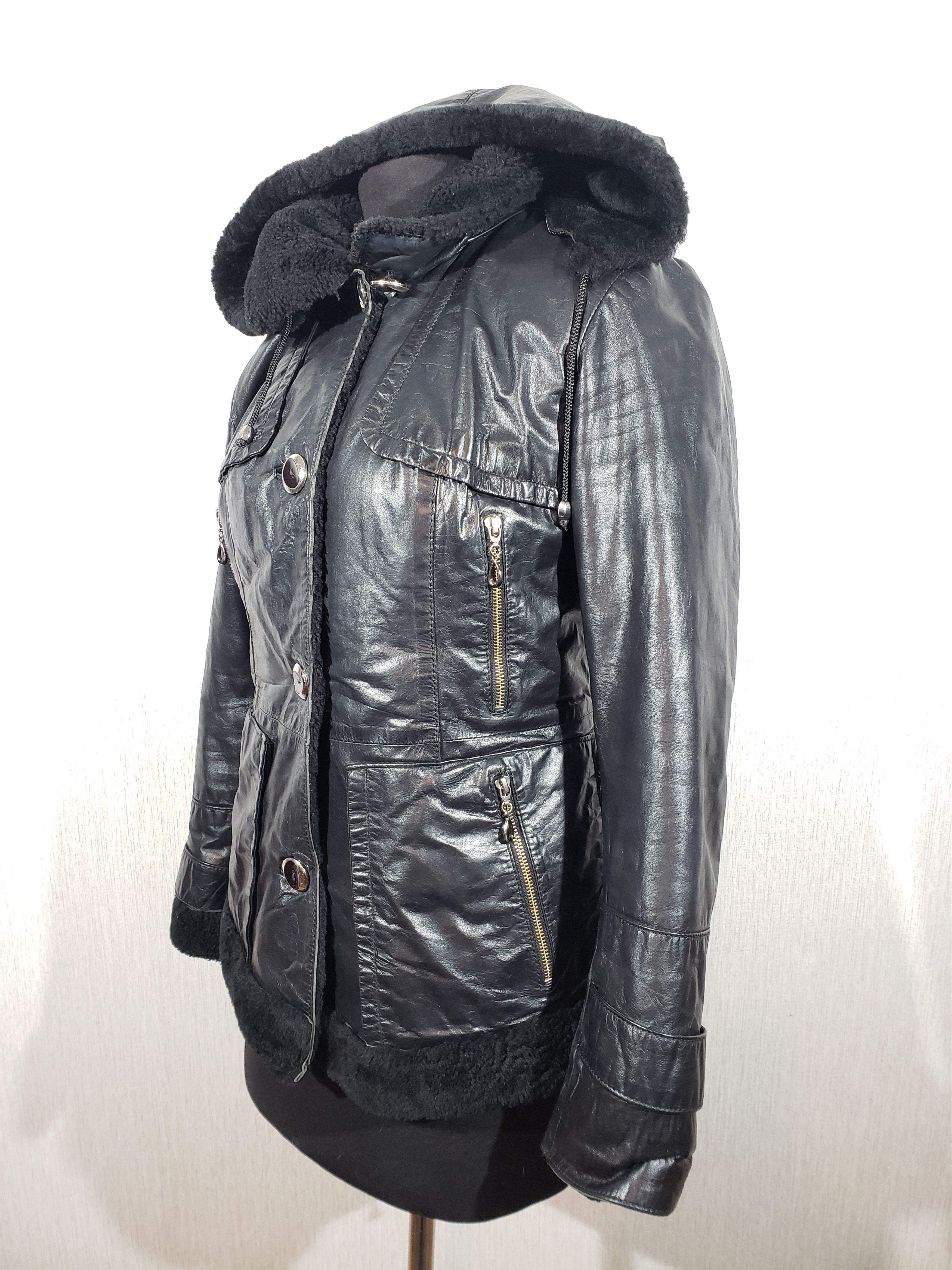 Other Stylish black women's jacket with a hood. Size M / US 6-8 / IT 42-44 - 2 Thumbnail