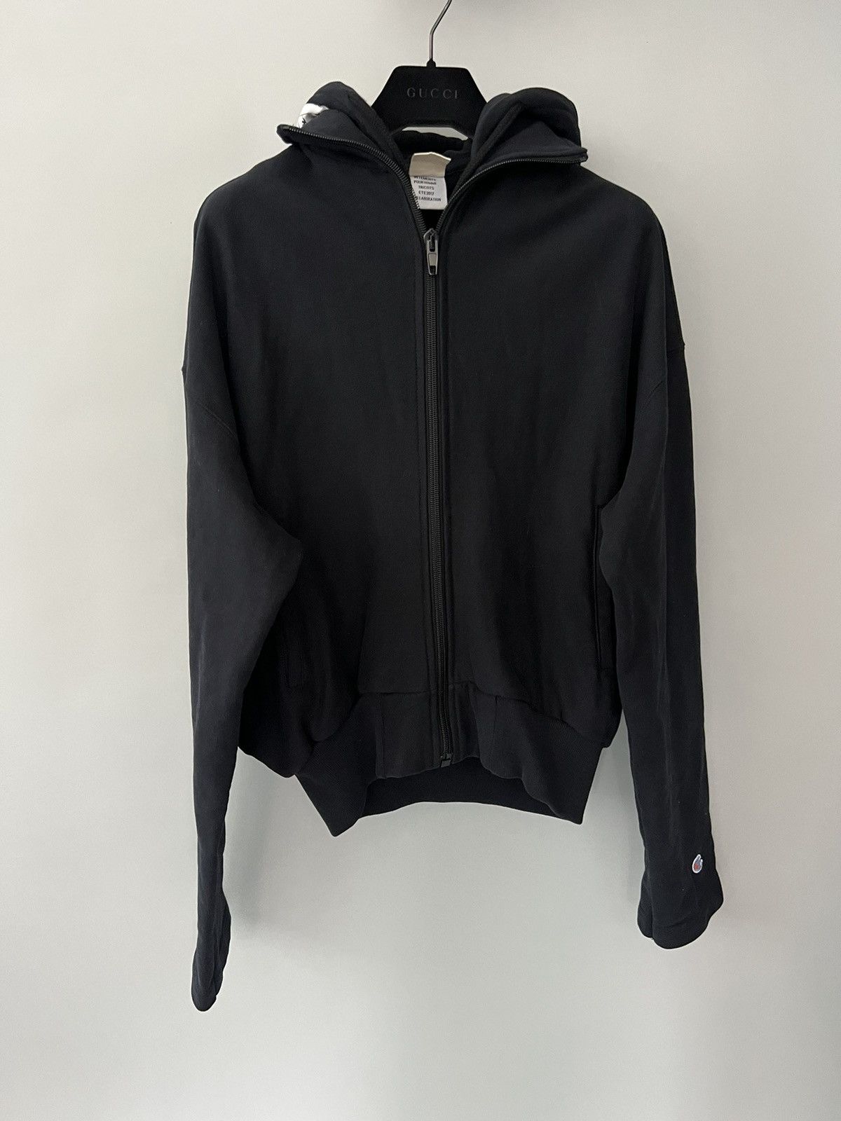 Vetements Vetements Champion Zip Up Hoodie Size US S / EU 44-46 / 1 - 3 Thumbnail