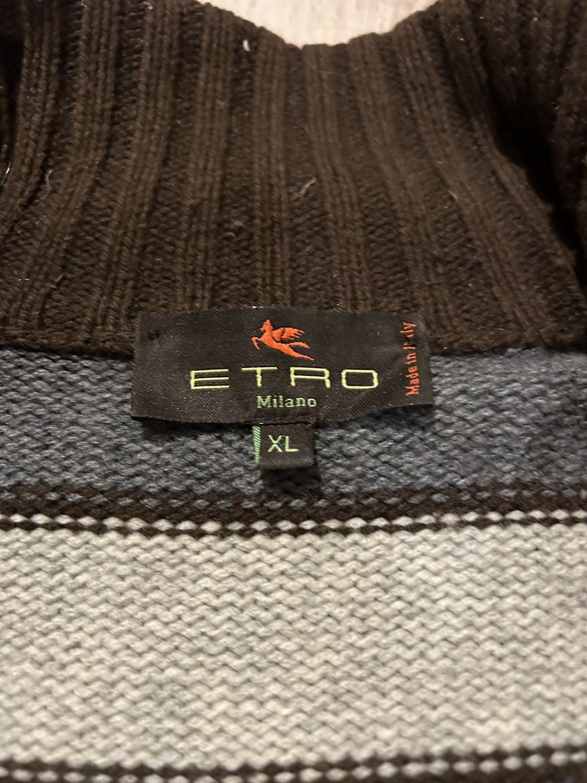 Etro Etro Milano wool cashmere sweater cardigan Size US XL / EU 56 / 4 - 5 Thumbnail