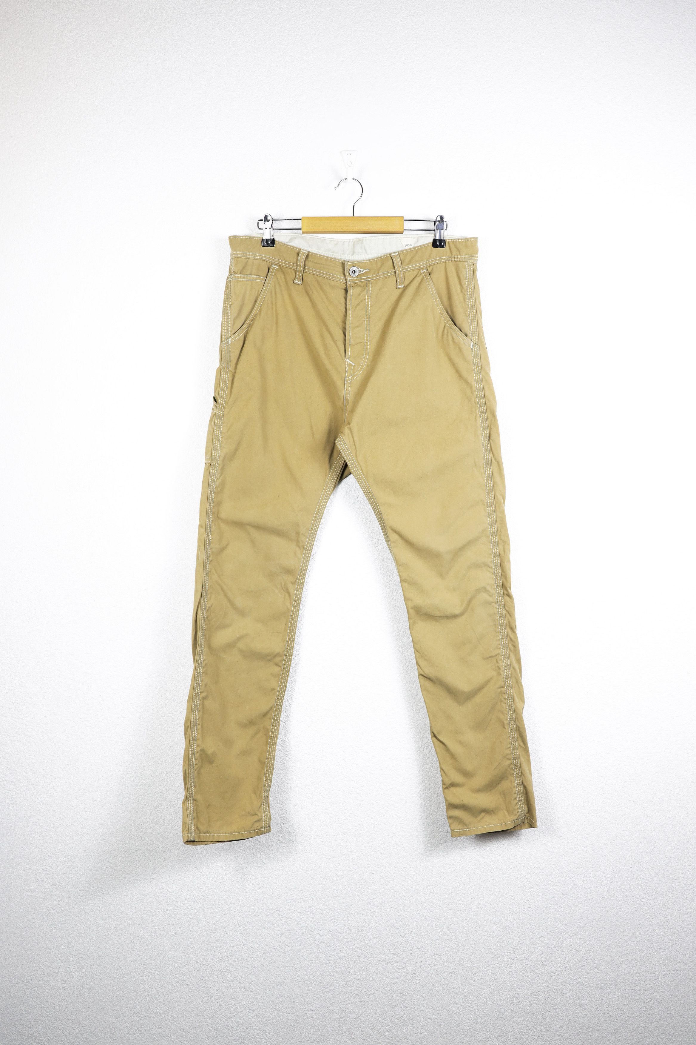 Levi's × Levi's Vintage Clothing Levis Beige Work Single Knee Carpenter Pants Trousers Size US 32 / EU 48 - 1 Thumbnail