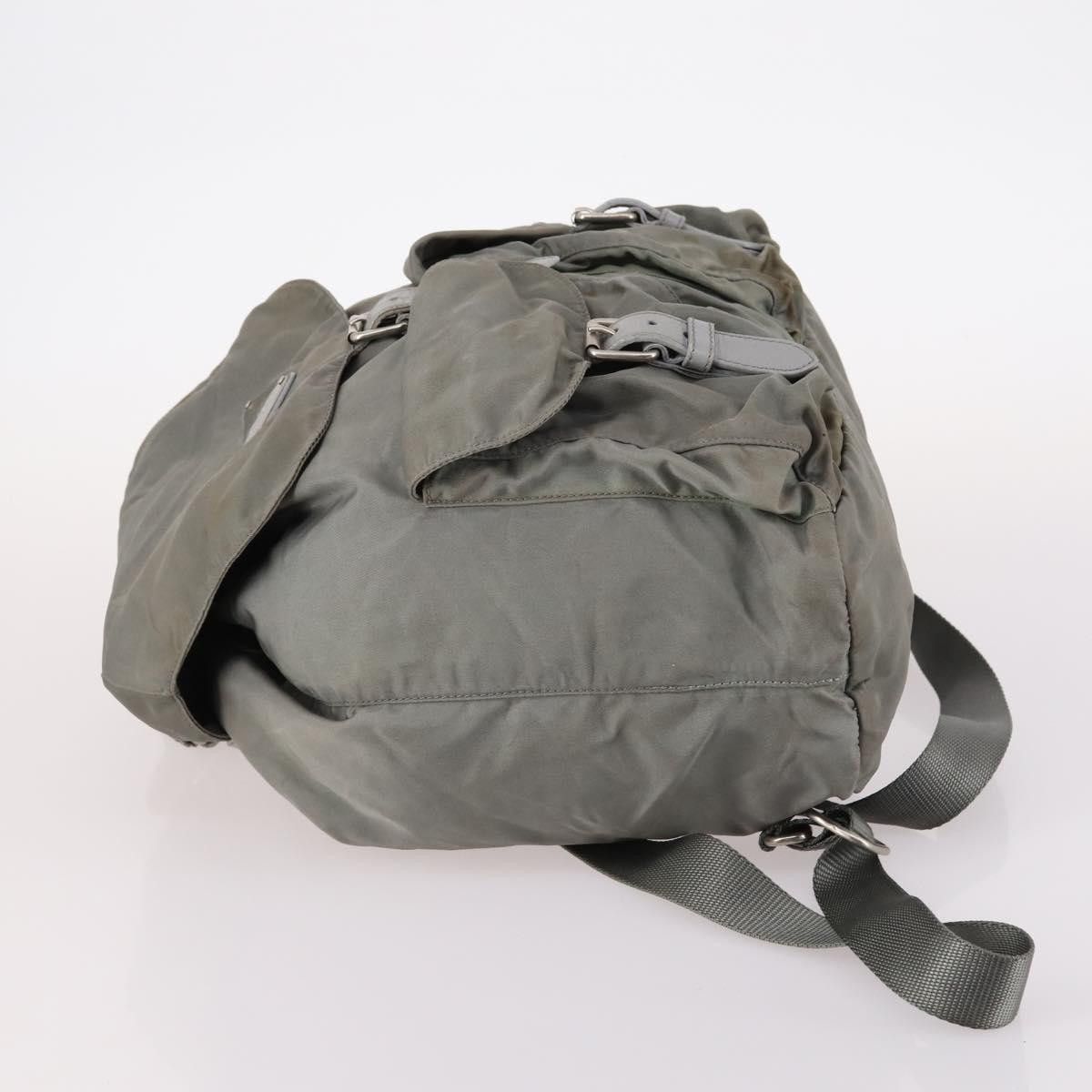 Prada PRADA Backpack Nylon Green Silver Size ONE SIZE - 5 Thumbnail