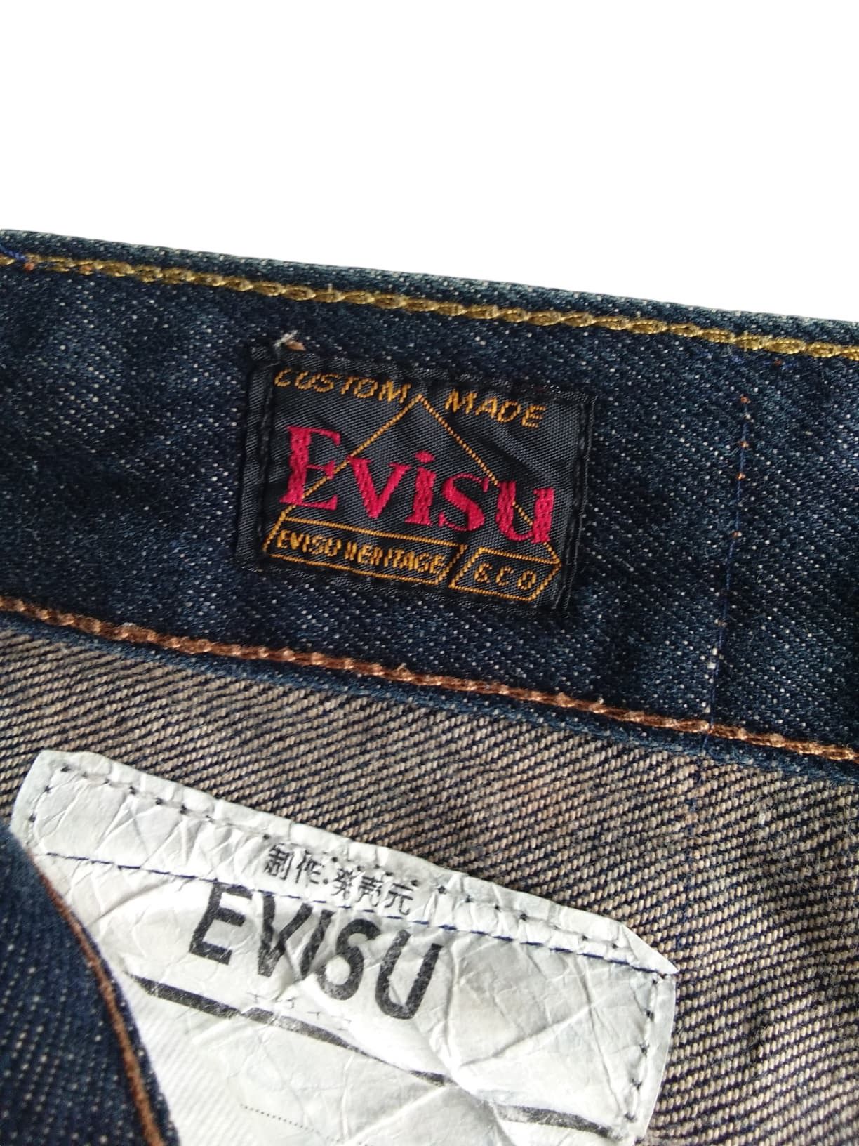 Rare💥Evisu Black Seagull Selvedge Jeans Denim🎌