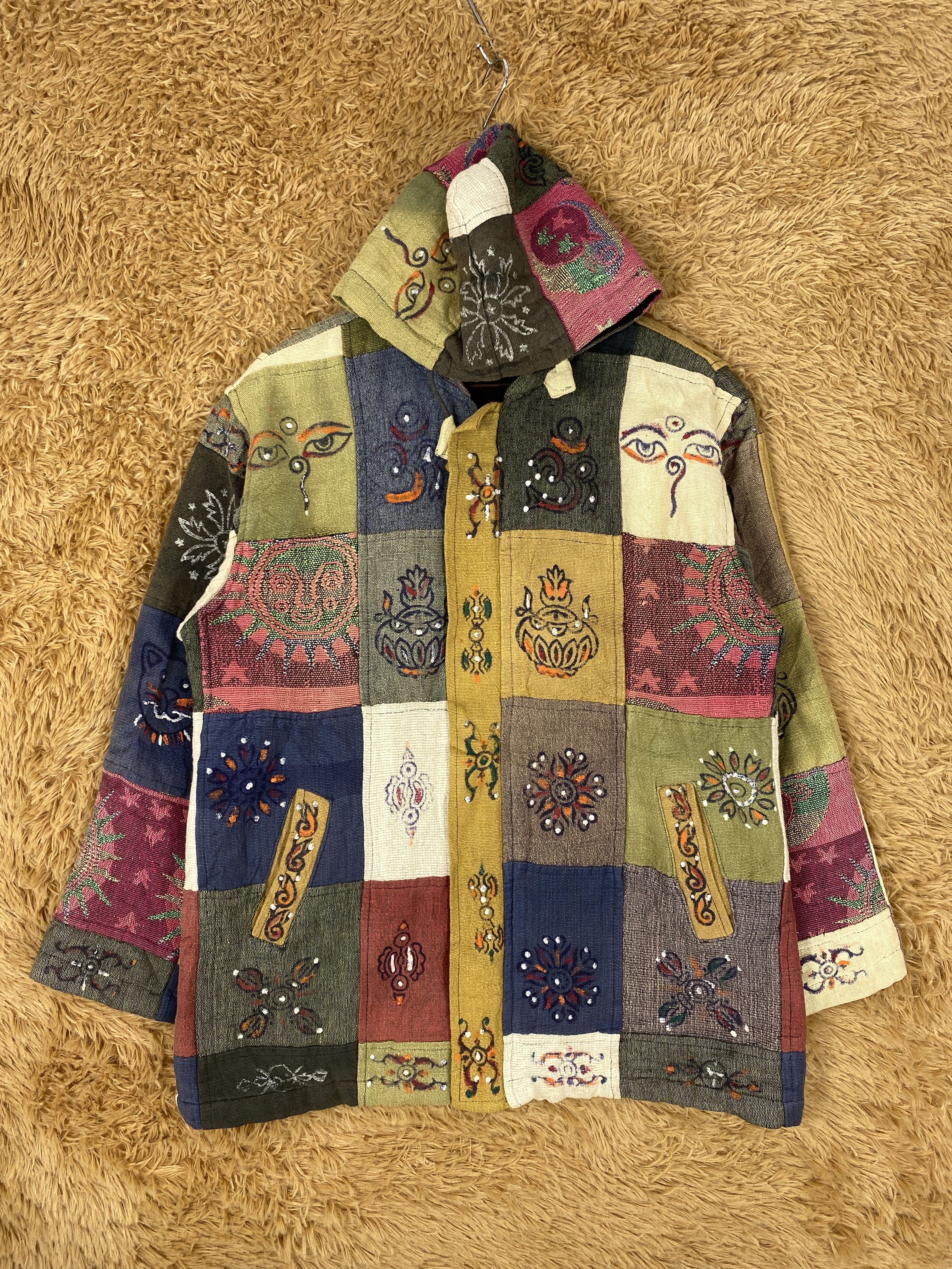 Japanese Brand Vintage Tara London Patchwork Pattern Jacket J2093 Size US S / EU 44-46 / 1 - 1 Thumbnail