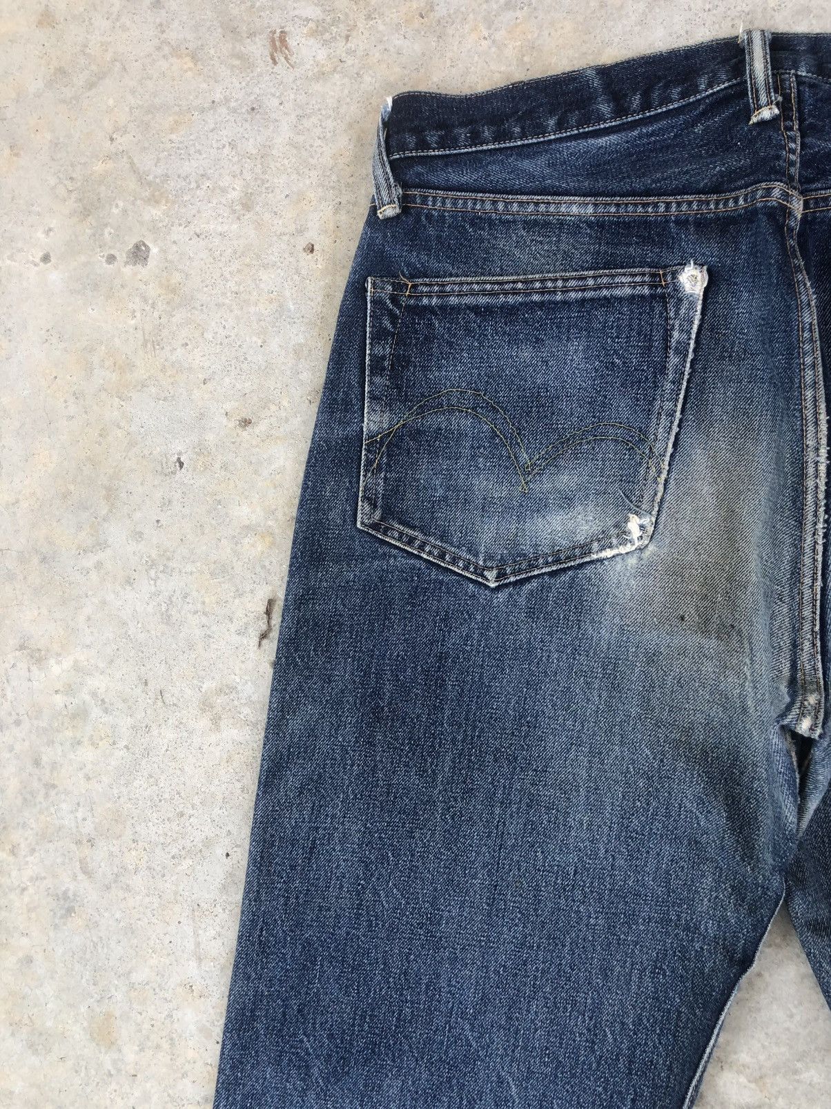 Studio D'Artisan Studio D’Artisan SD101 Selvedge Denim Distressed Jeans Size US 31 - 9 Thumbnail