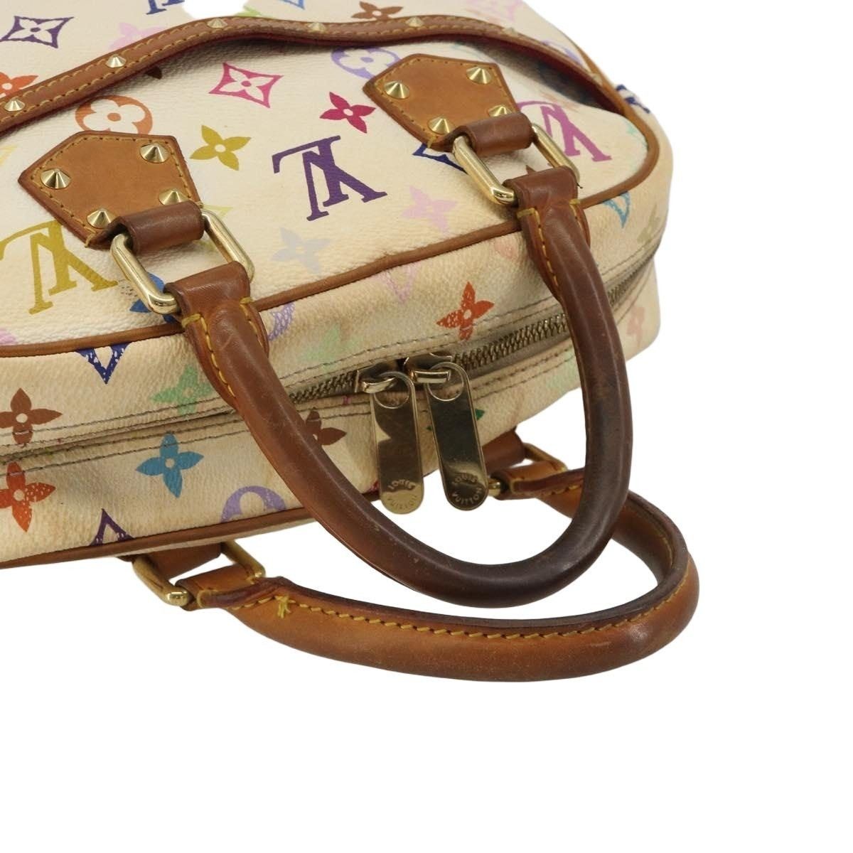 Louis Vuitton Louis Vuitton Monogram Multicolor Trouville Handbag White Size ONE SIZE - 9 Thumbnail