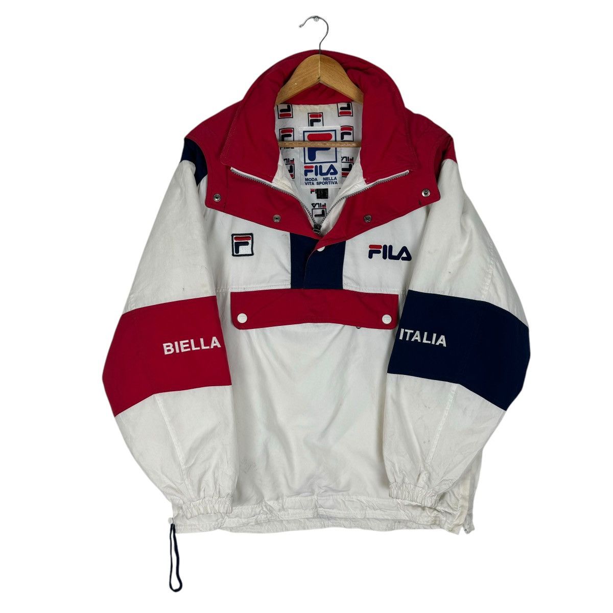 Fila × Vintage ☀️FILA HOODIE ANORAK WINDBREAKER JACKET Size US M / EU 48-50 / 2 - 2 Thumbnail