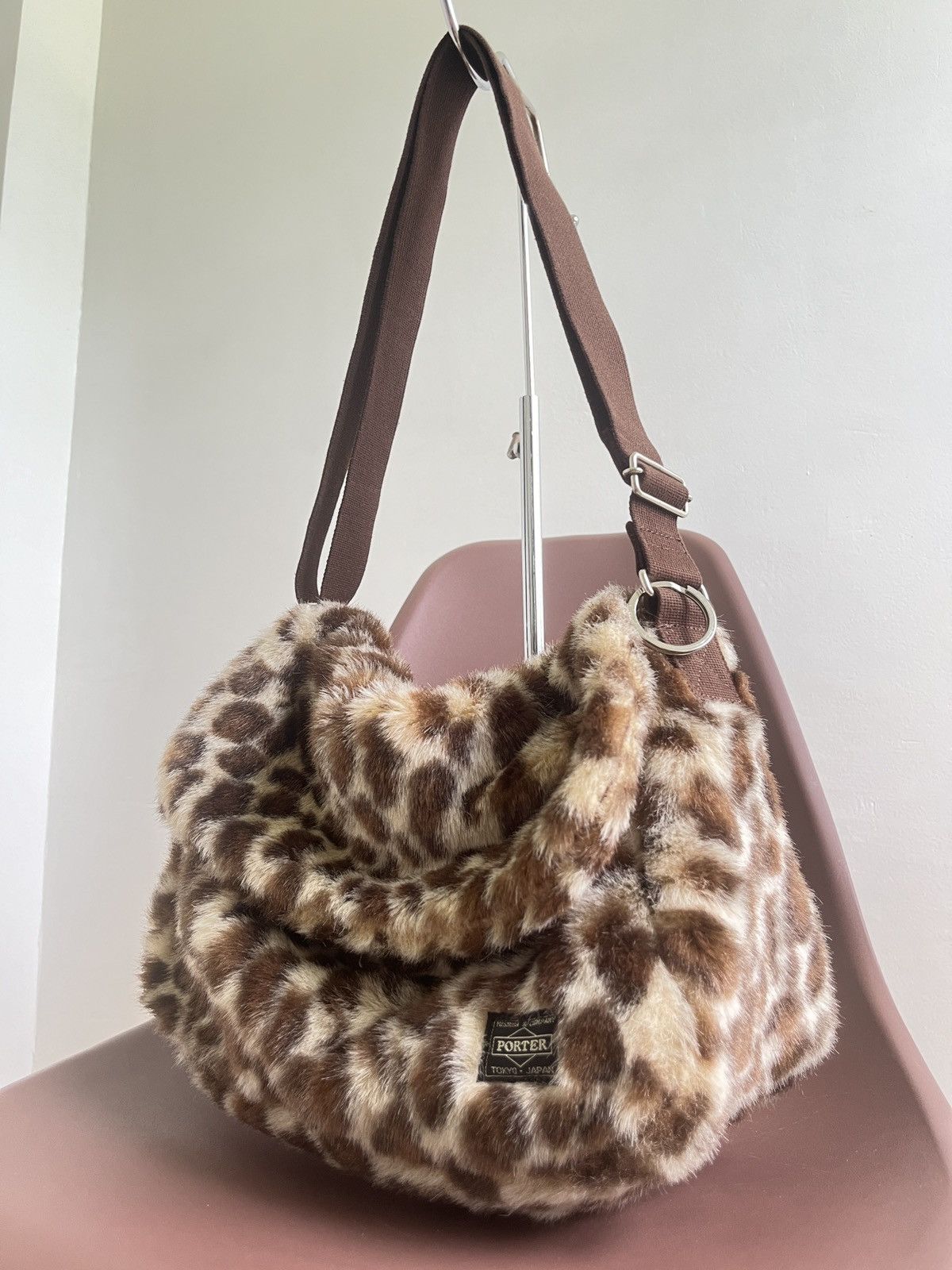 Head Porter Leopard Faux Furr Crossbody Bag Size ONE SIZE - 4 Thumbnail