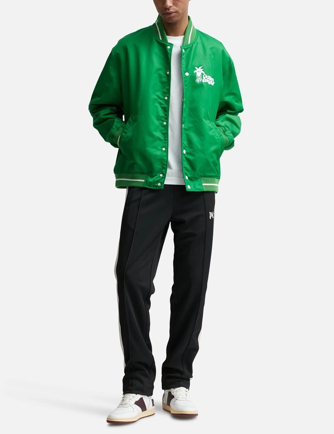 Palm Angels o1y0325 Logo Jacket in Green Size US L / EU 52-54 / 3 - 5 Thumbnail