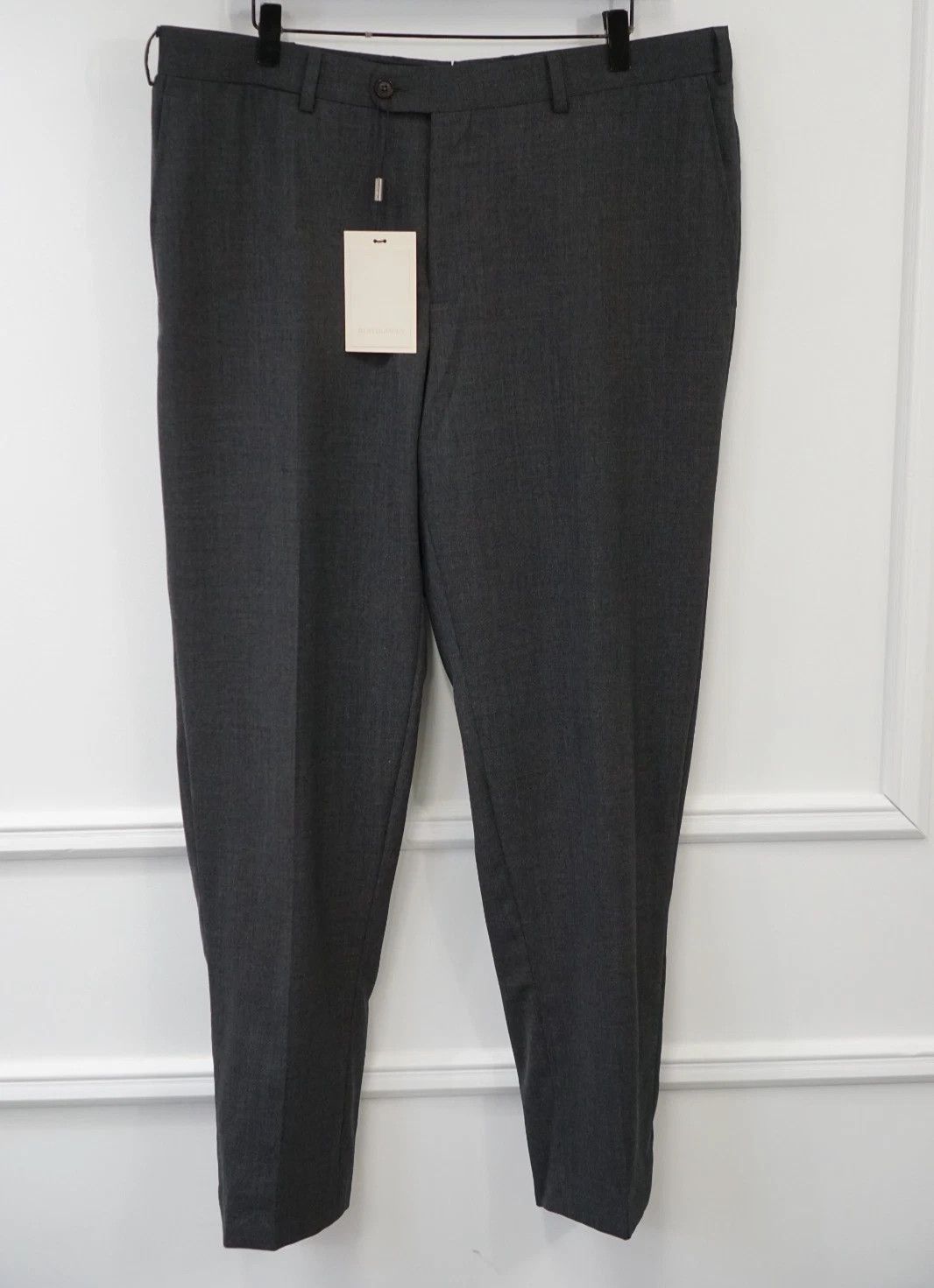 Suitsupply Men Suitsupply Pants Grey Wool Traveller Size 27 UK/US44S Size 44S - 1 Thumbnail