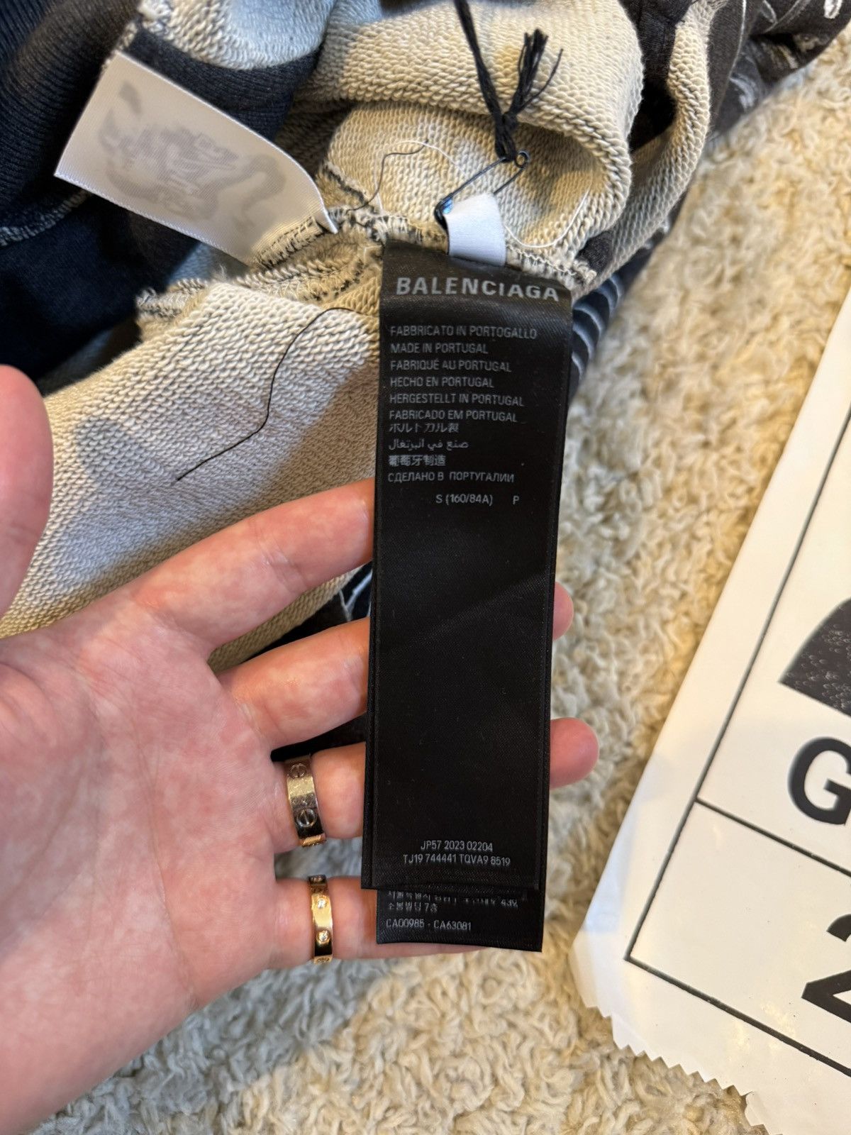 Balenciaga Balenciaga X HOWCOLE ends.rp CUSTOM TAPE HOODIE 1of1 Size US S / EU 44-46 / 1 - 15 Thumbnail
