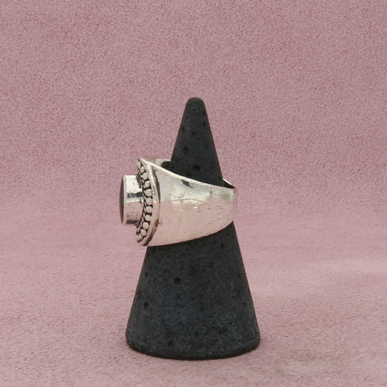 Sterling Silver sterling silver braided onyx cigar band ring size 5.75 Size ONE SIZE - 4 Thumbnail