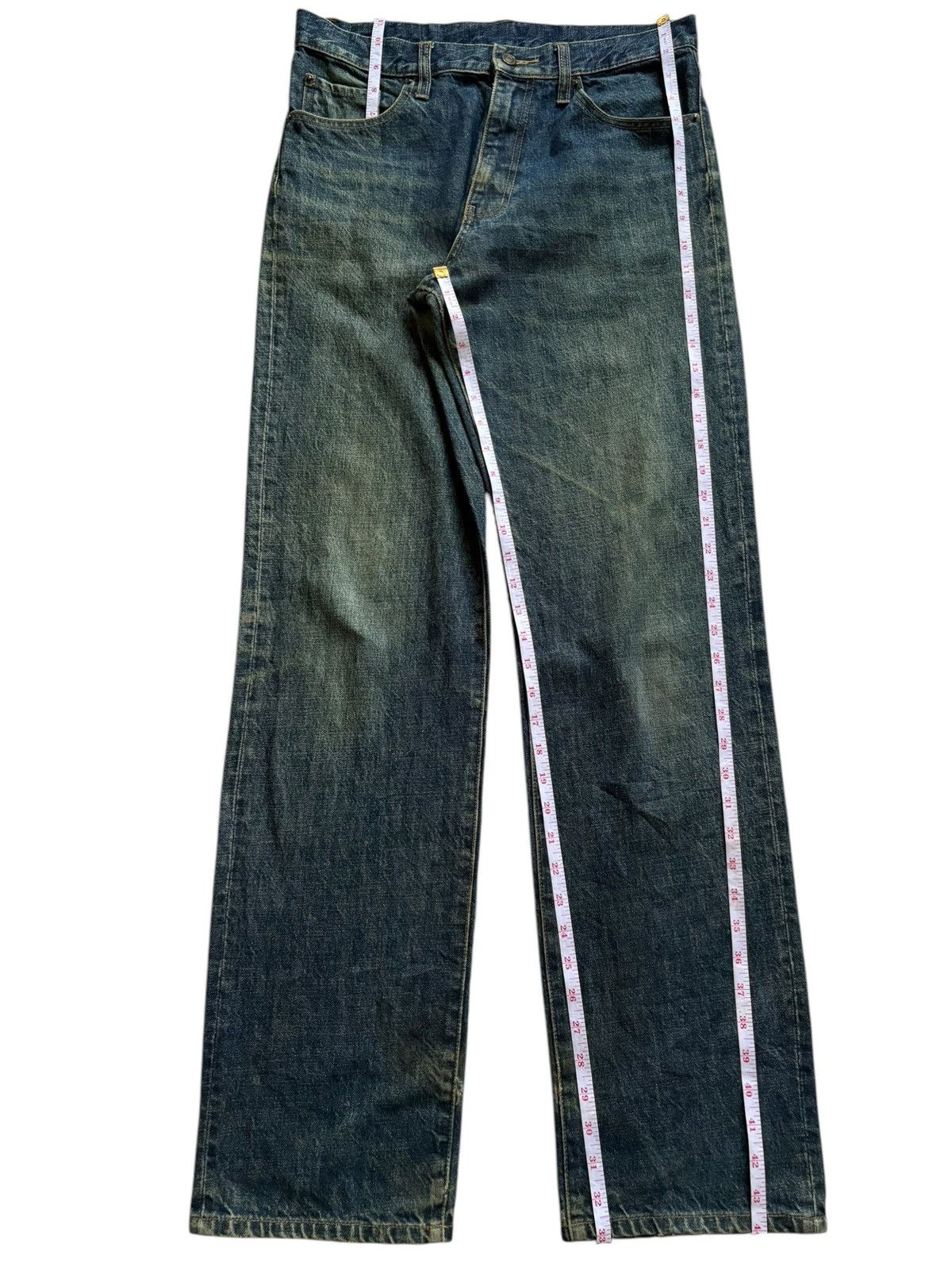 Japanese Brand Vintage Japanese Brand Mud Wash Distressed Loose Jeans Size US 32 / EU 48 - 12 Thumbnail
