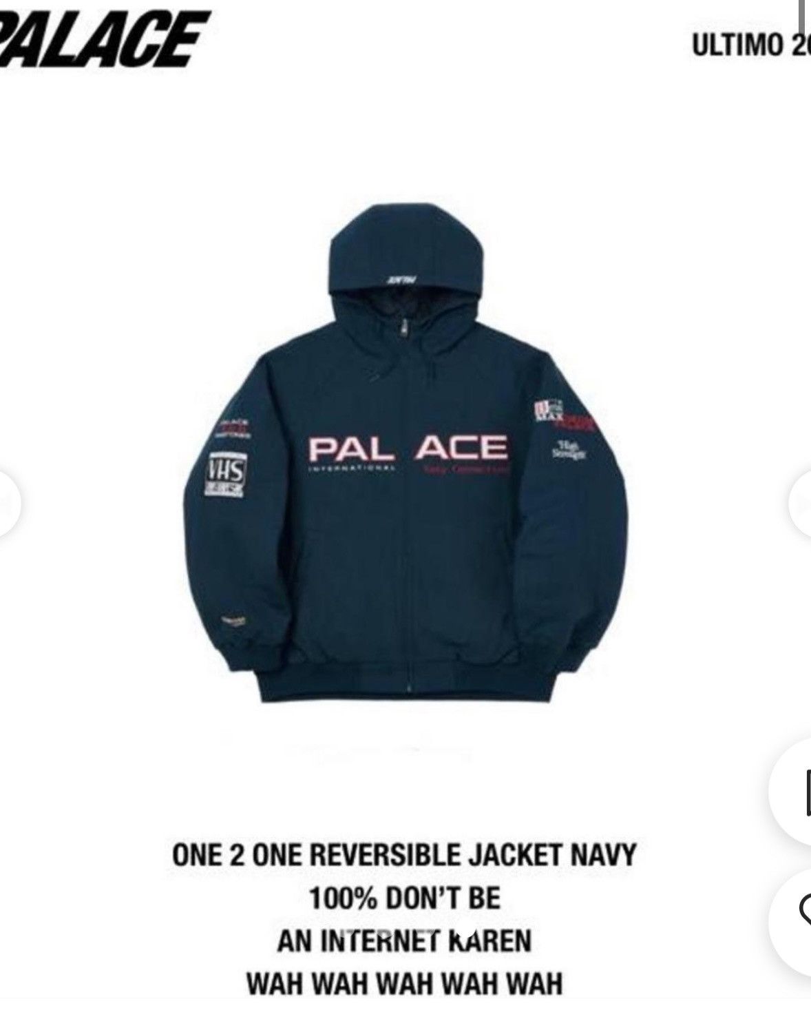 Other Palace One 2 One Reversible Jacket- Navy Size L / US 10 / IT 46 - 9 Thumbnail