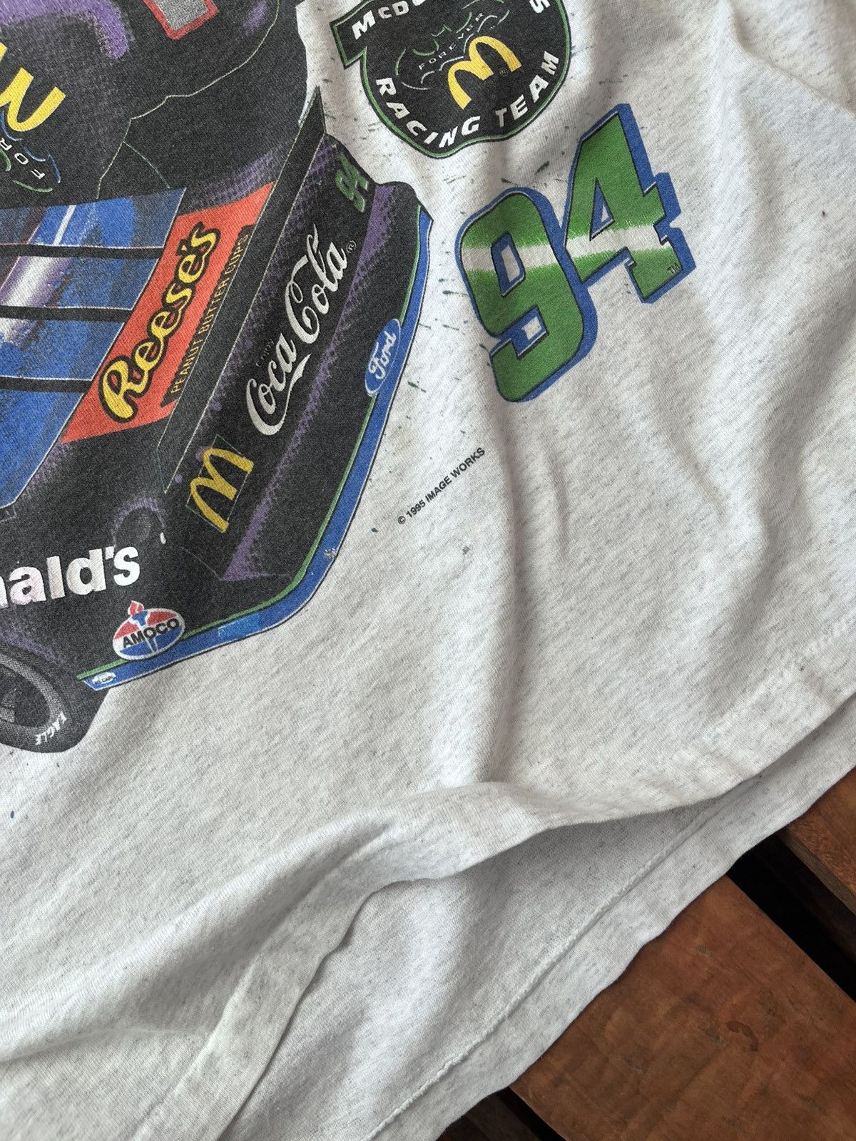 NASCAR Vintage 1995 Nascar Bill Elliott x Batman t shirt Size US XXL / EU 58 / 5 - 5 Thumbnail