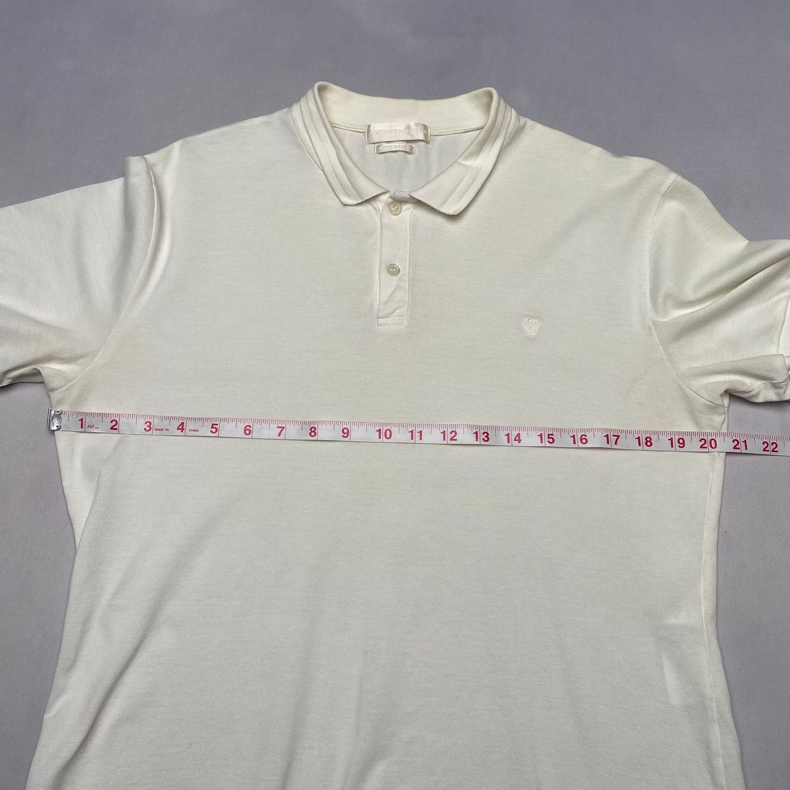 Alexander McQueen Alexander McQueen Skull Pique Poli Shirt Large Quiet Luxury Size US L / EU 52-54 / 3 - 5 Thumbnail