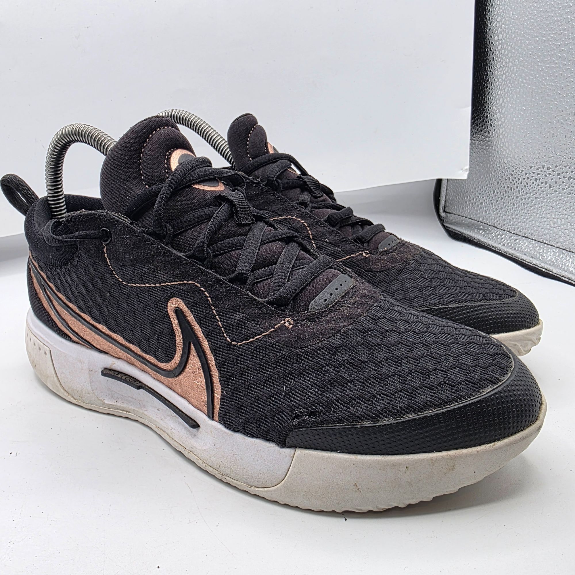 Nike Nike Court Zoom Pro Womens Size 7 Black Tennis Sneakers Perf Size US 7 / IT 37 - 1 Thumbnail