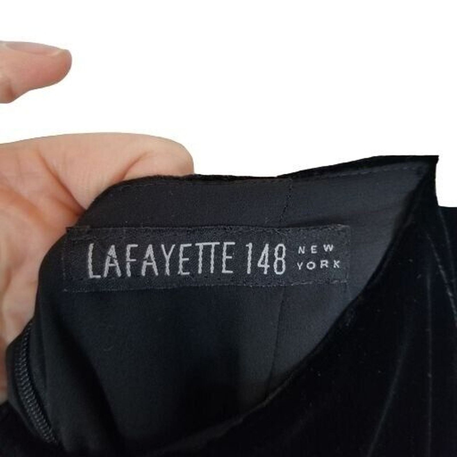 Lafayette 148 Lafayette 148 New York Womens Wide Leg Velvet Pants 4 Silk Size 27" / US 4 / IT 40 - 5 Thumbnail