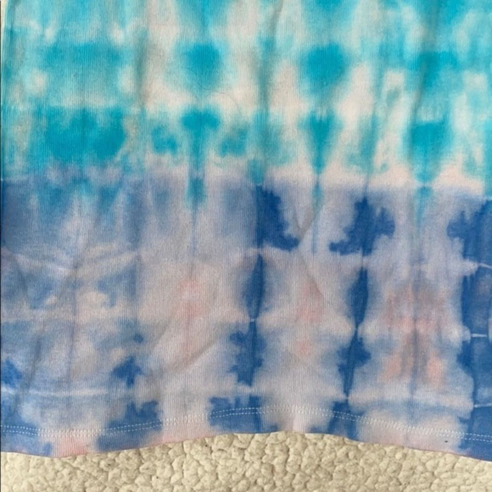 Fruit Of The Loom Dyes by MacKay Blue Tie-Dye Tank Top | Sz YL Size XS / US 0-2 / IT 36-38 - 4 Thumbnail