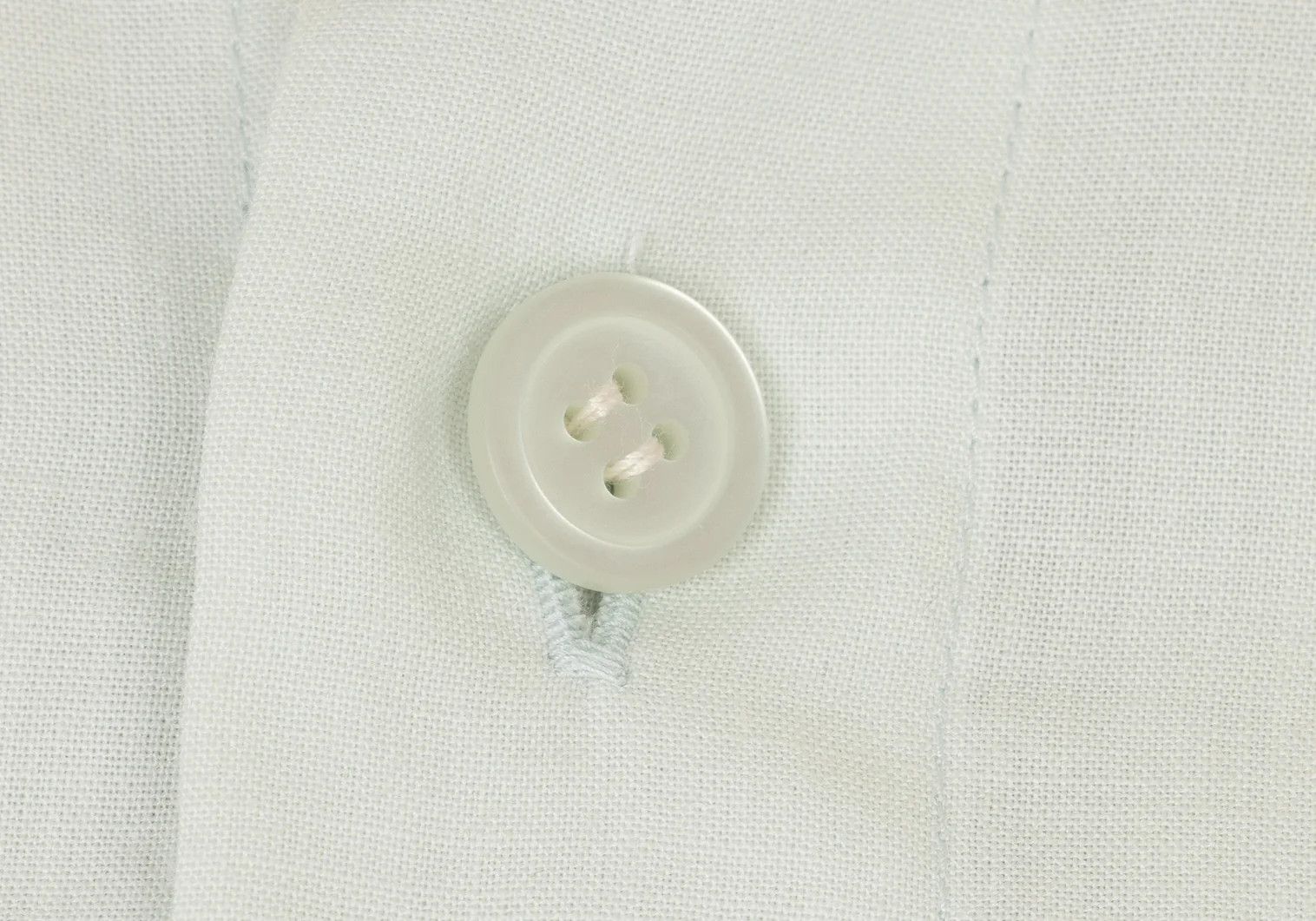 Issey Miyake Pleated Stand Collar Shirt in Mint Green Size US S / EU 44-46 / 1 - 4 Thumbnail