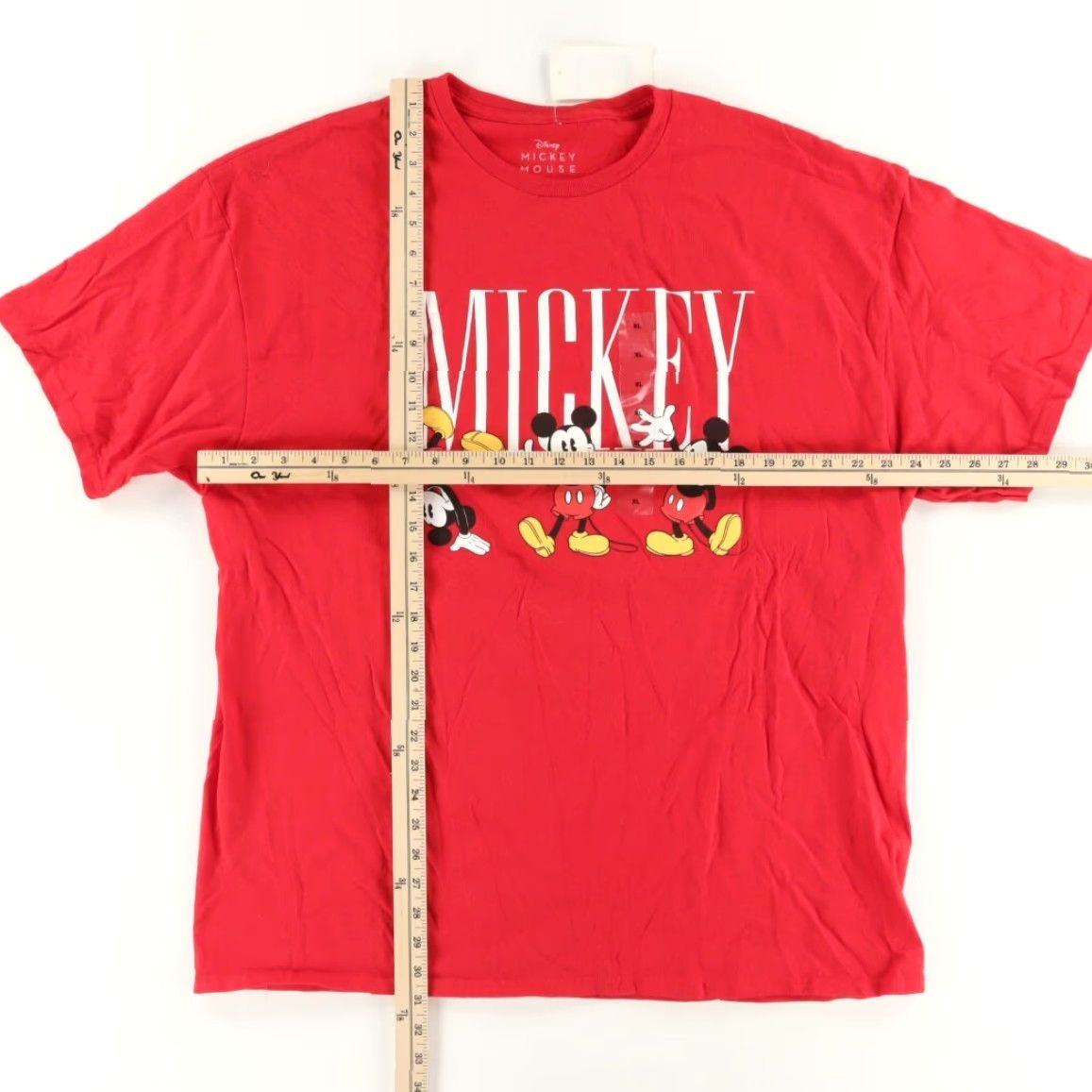 Disney Disney Mickey Mouse Solid T-Shirt Red Men's XL Shirt Mens XL Red Disney Mickey Mouse Solid T-Shirt Size US XL / EU 56 / 4 - 3 Thumbnail