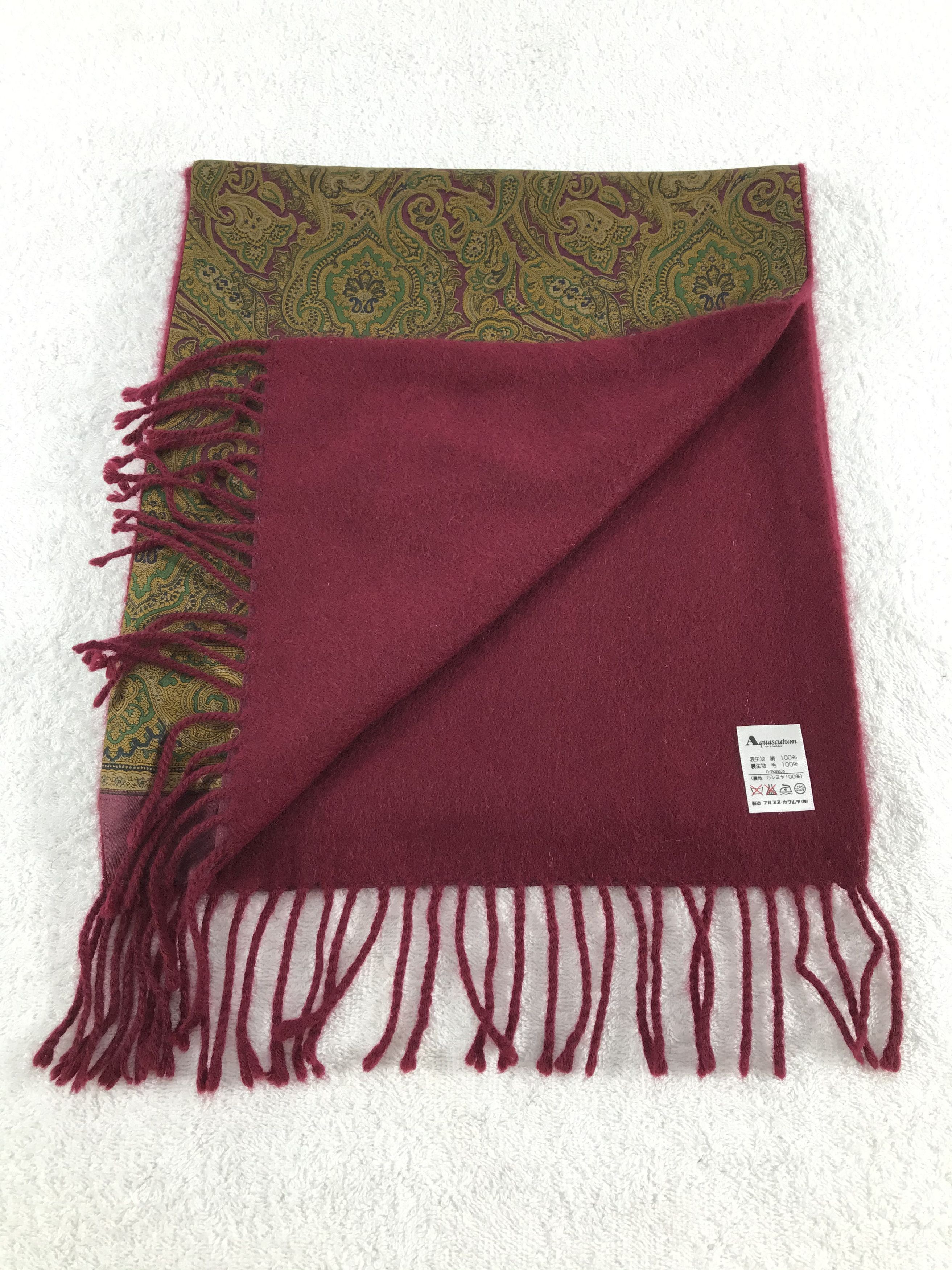 Aquascutum × Vintage Aquascutum Scarf / Muffler / Neckwear - WW1484 Size ONE SIZE - 3 Thumbnail