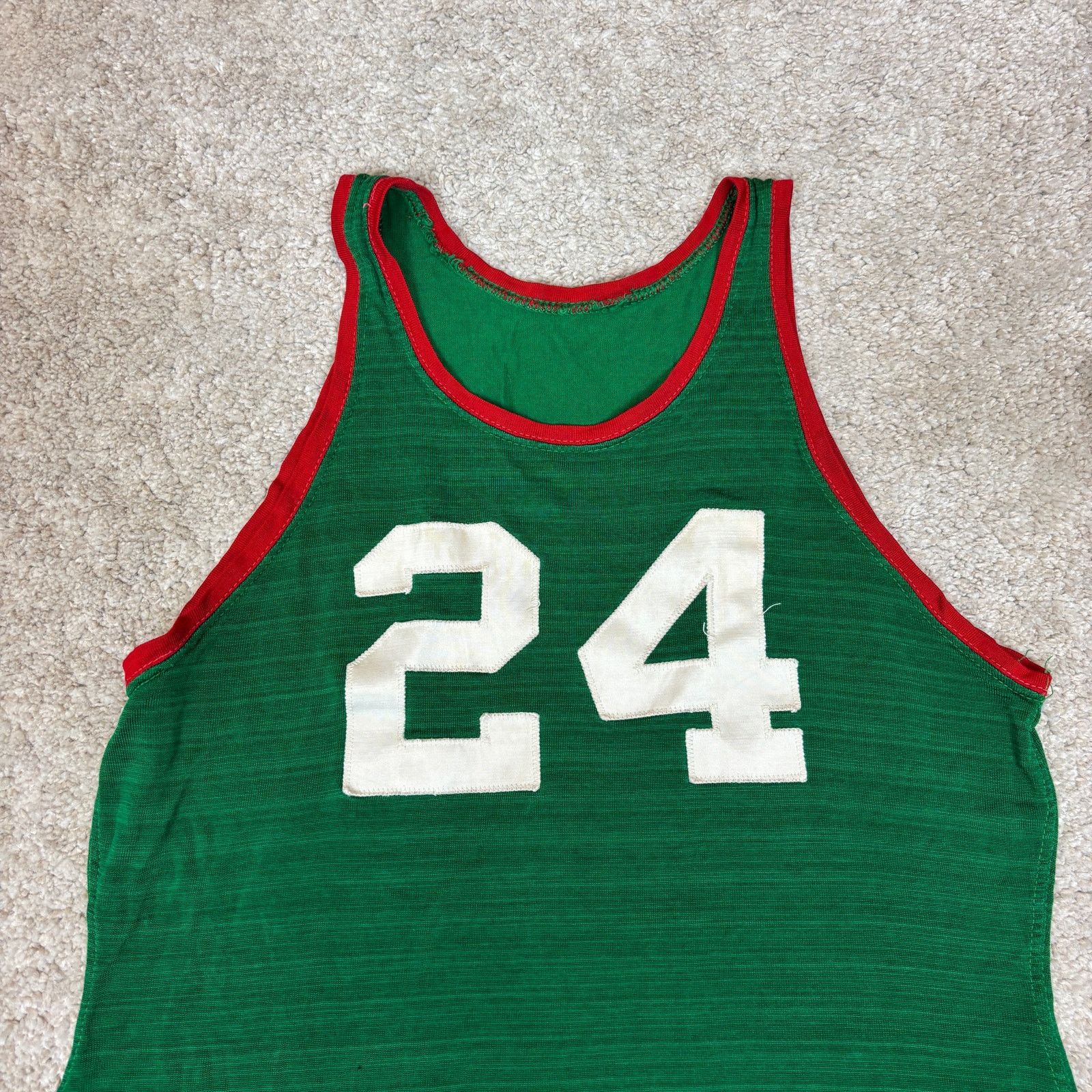 Vintage True Vintage 40s 50s Wilson #24 Basketball Jersey Men's 42 Size US XS / EU 42 / 0 - 2 Thumbnail