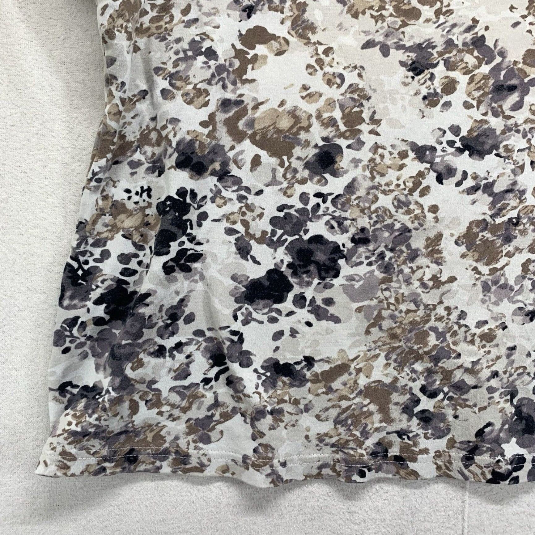 Croft & Barrow VINTAGE Croft & Barrow Floral T-Shirt Women 1X Plus Size Short Sleeve Cotton Casual Summer Size XL / US 12-14 / IT 48-50 - 7 Thumbnail