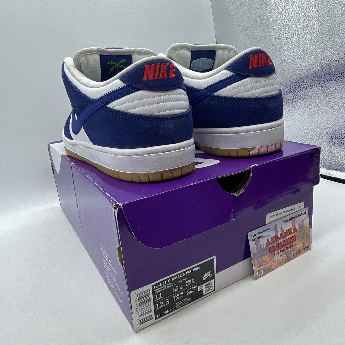 Nike Dunk low SB Los Angeles dodger’s Size US 11 / EU 44 - 4 Thumbnail