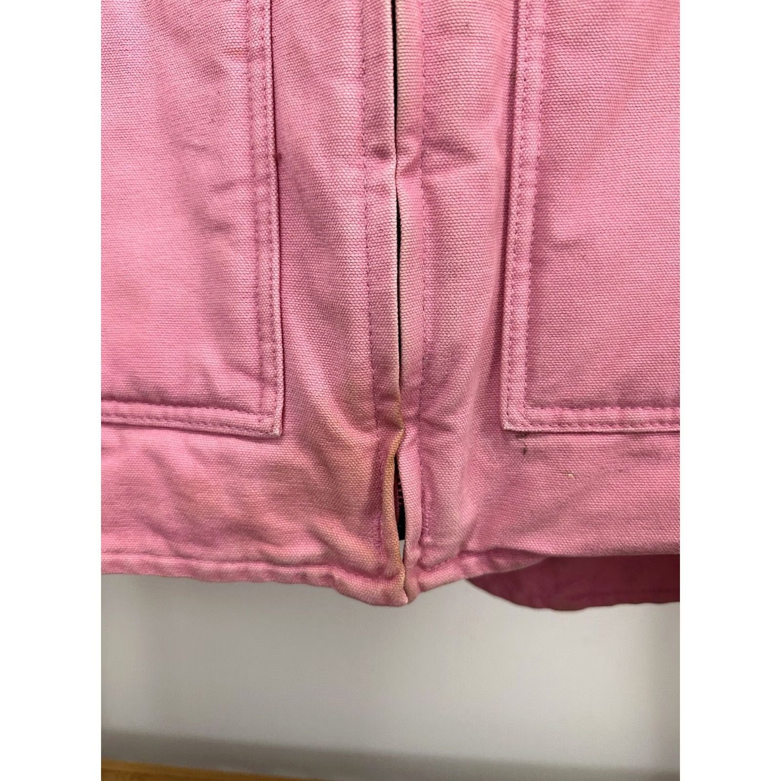Carhartt VINTAGE Carhartt Women's Jacket WJ022 PKR Pink Sherpa L WJ022 PKR Wood Trim? Size L / US 10 / IT 46 - 7 Thumbnail