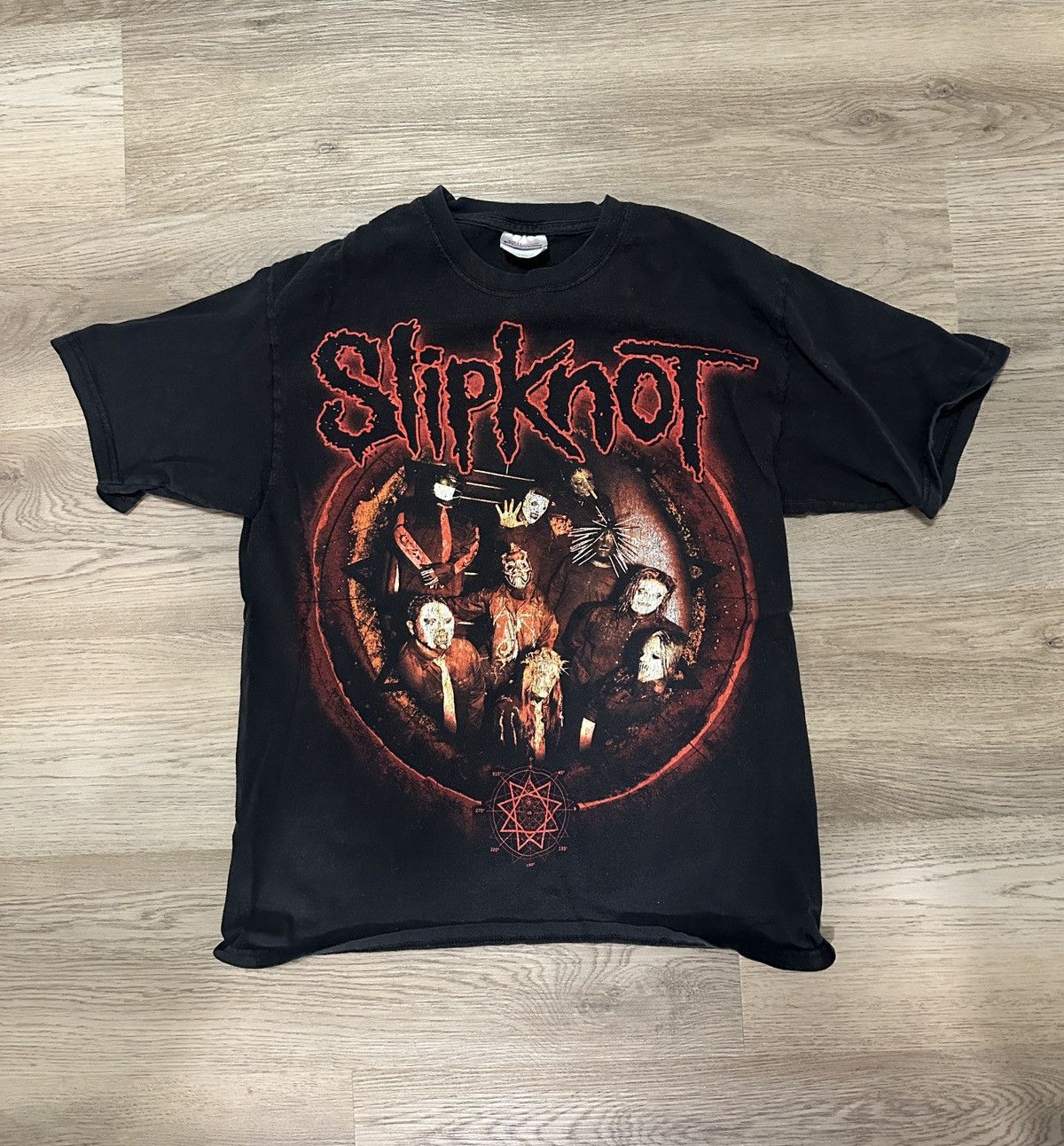 Vintage 2000s Slipknot Black Tee Size US M / EU 48-50 / 2 - 1 Thumbnail