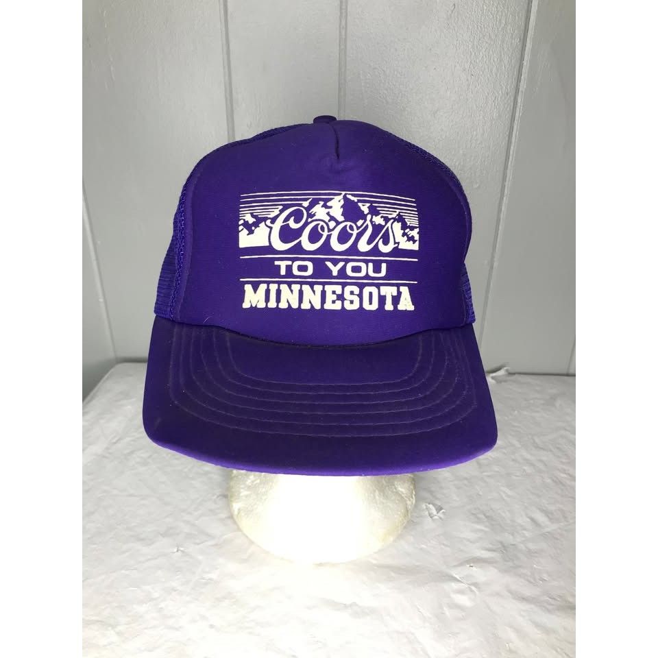 Vintage Vintage Coors Light Beer Trucker Mesh Minnesota hat cap Size ONE SIZE - 1 Thumbnail