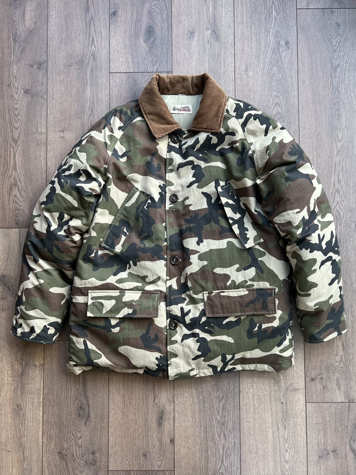 DENIM TEARS × Stussy Stussy x Denim Tears Camo Down Parka Large Size US L / EU 52-54 / 3 - 2 Thumbnail