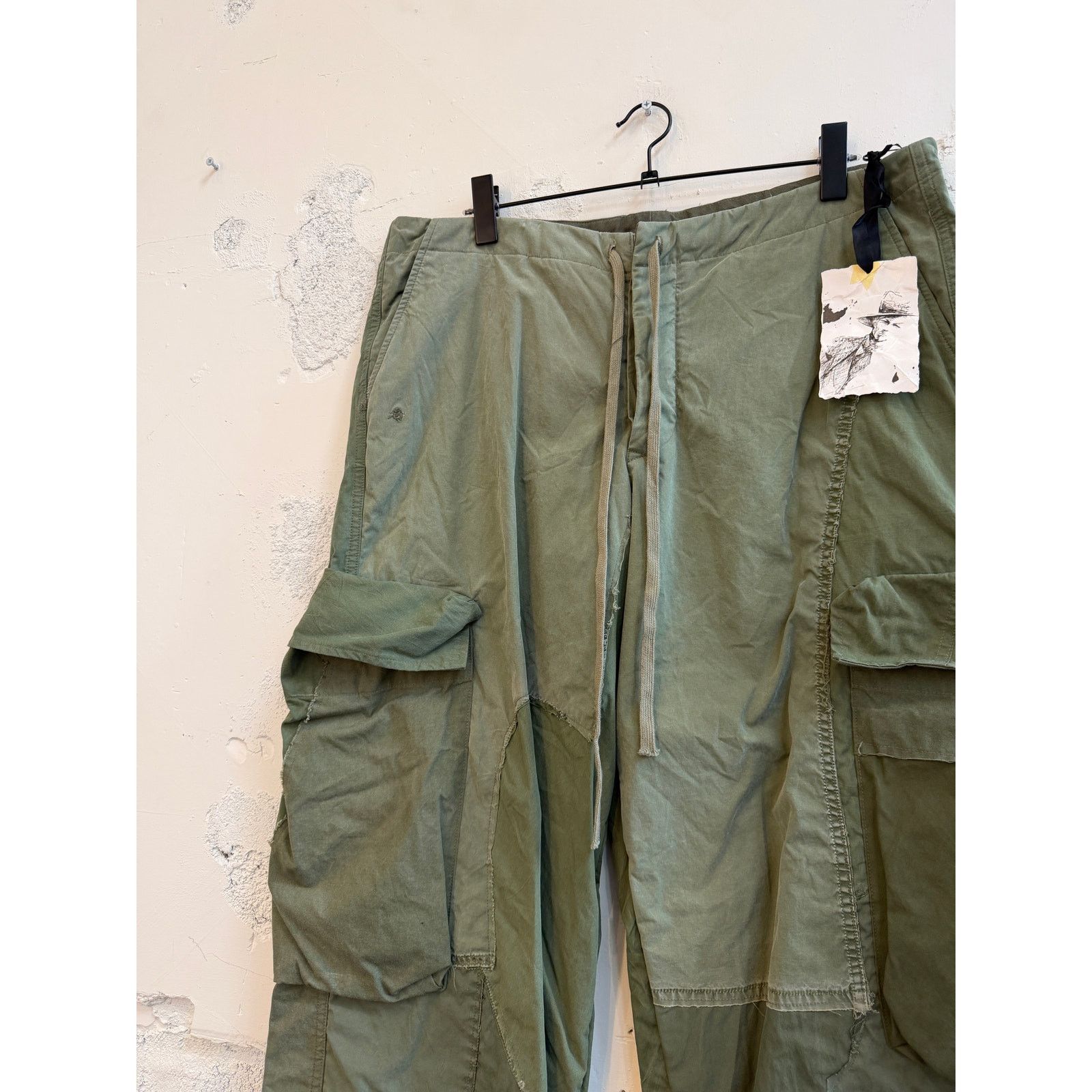 Greg Lauren Greg Lauren SAMPLE Army Tent Patchwork Wide Leg Cargo Pants Size US 34 / EU 50 - 4 Thumbnail