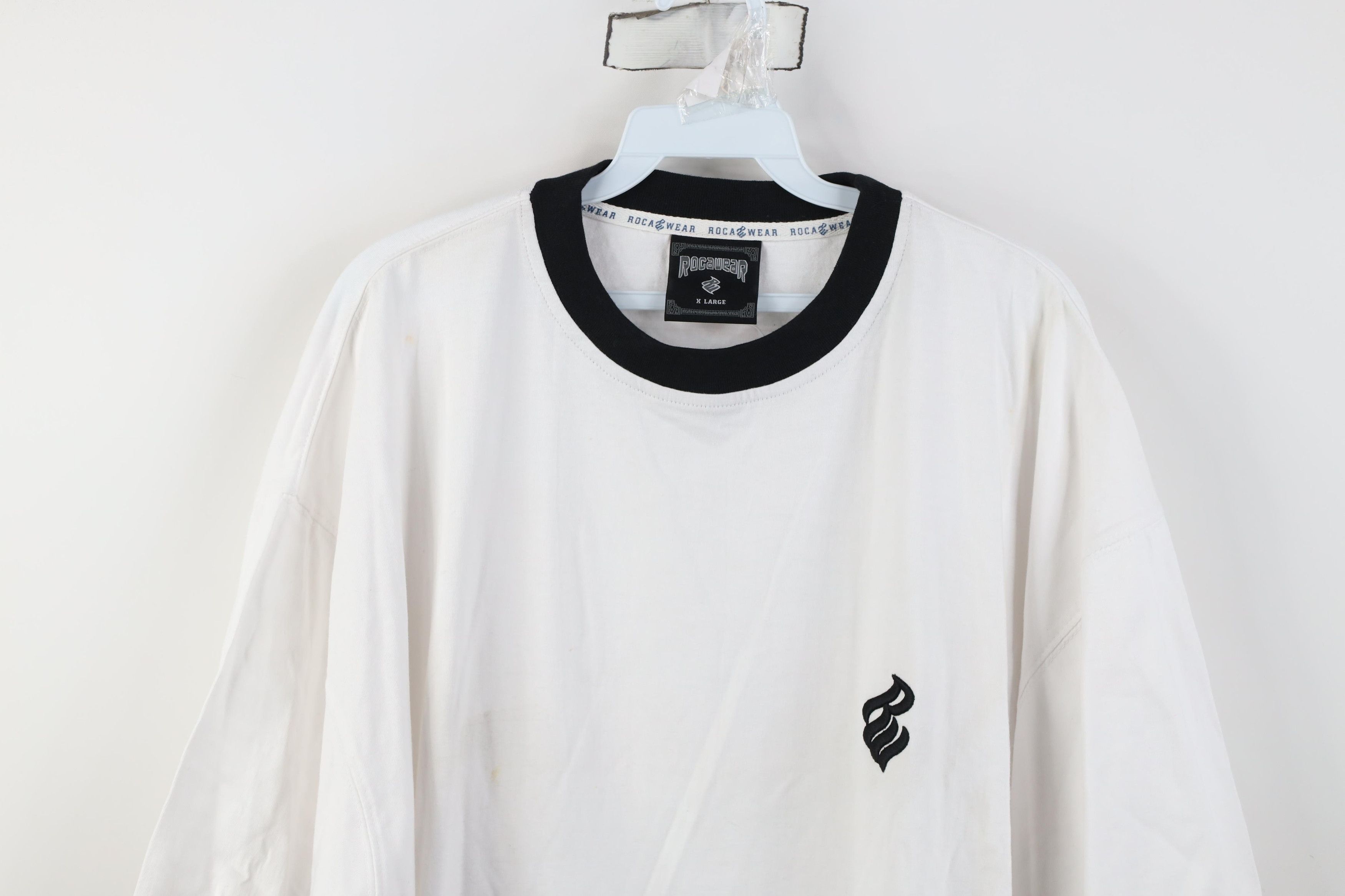 Rocawear Deadstock Vintage 90s Y2K Rocawear Monogram Ringer T-Shirt Size US XL / EU 56 / 4 - 2 Thumbnail