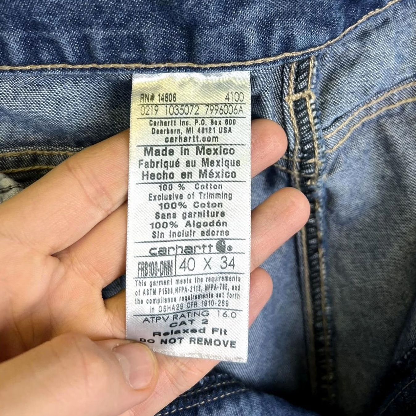 Carhartt Carhartt Jeans Loose Fit Denim Blue Big & Tall 40 in. 32 in Straight Men's Size US 40 / EU 56 - 6 Thumbnail