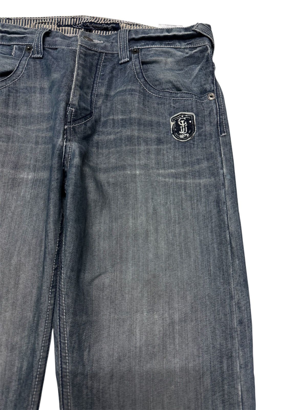 Tornado Mart GRUNGE VINTAGE JAPANESE DISTRESSED STONED WASHED Size US 29 - 4 Thumbnail