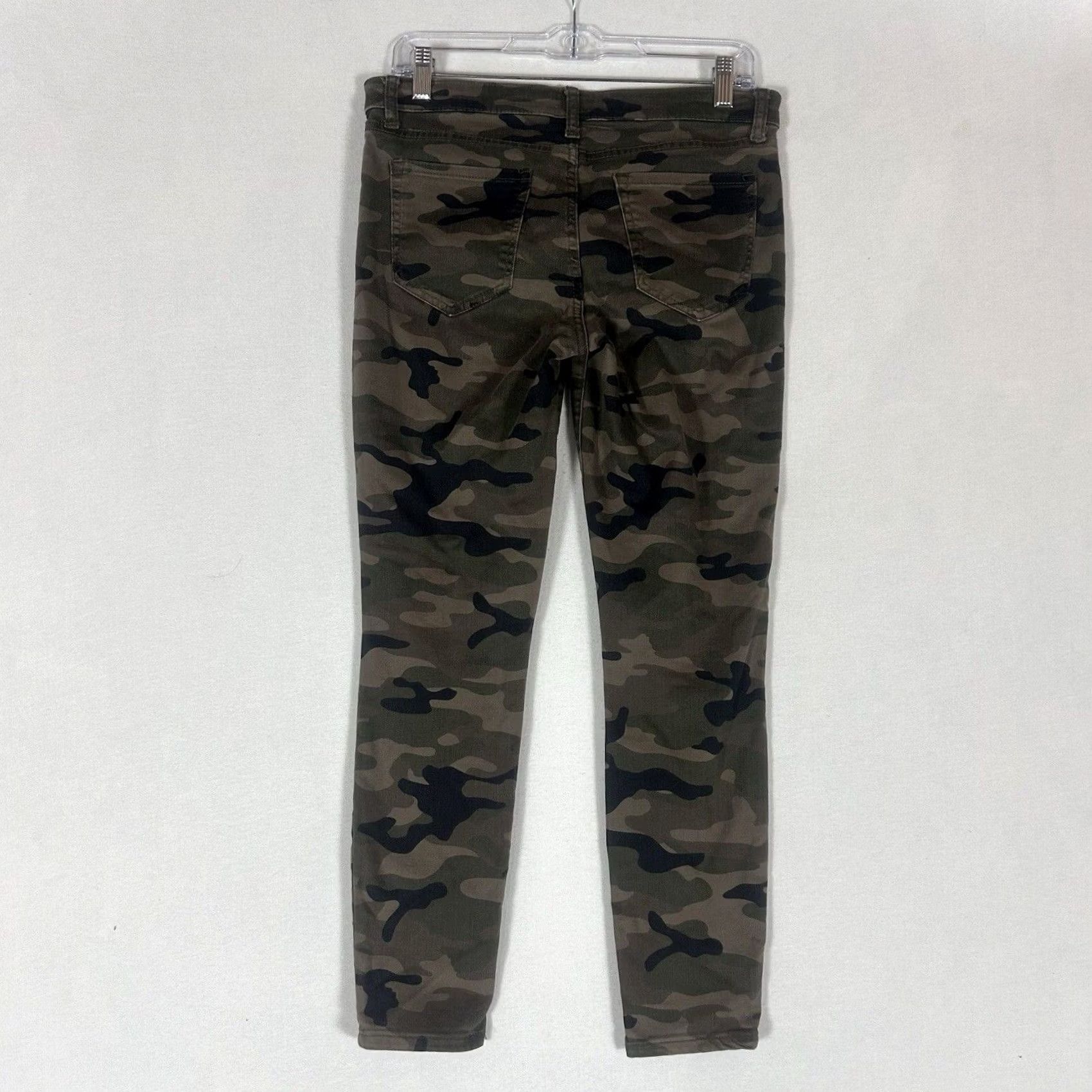 Gap Gap Green Camouflage Denim Leggings Womens 27 Skinny Ankle Camo Jeans Mid Rise Size 27" / US 4 / IT 40 - 6 Thumbnail